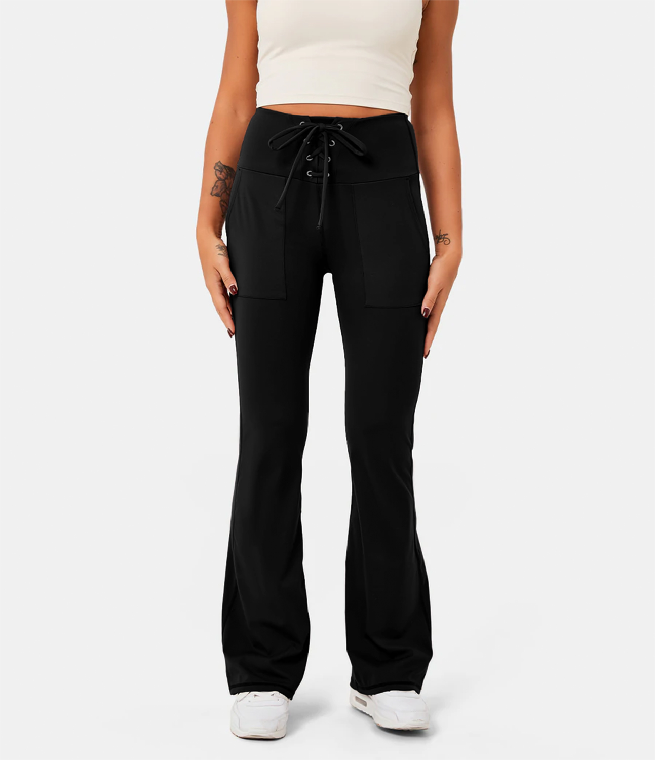 Halara Softlyzeroв„ў Plush High Waisted Drawstring Deep Pocket Flare Leggings - Black - gym leggings leggings with pockets
Halara Softlyzeroв„ў Plush High Waisted Drawstring Deep Pocket Flare Leggings - Black - gym leggings leggings with pockets