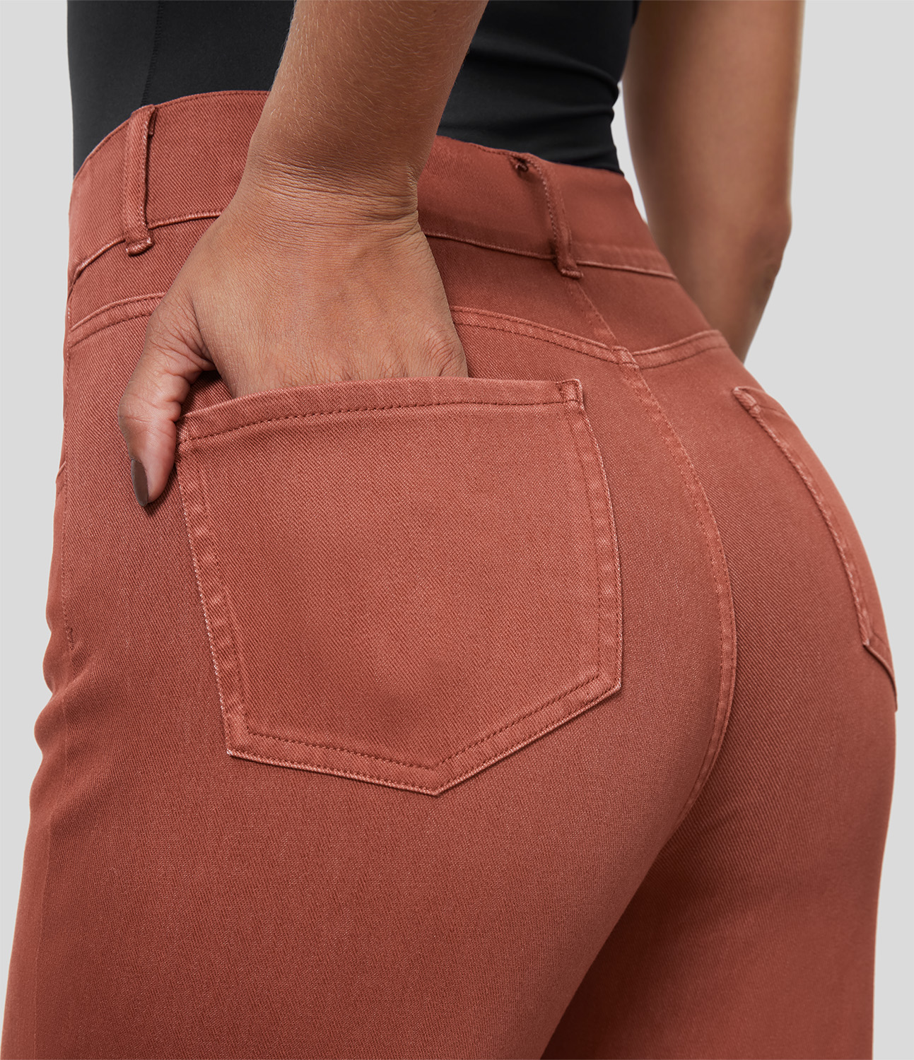 Halara HalaraMagicв„ў High Waisted Multiple Pockets Washed Colorful Stretchy Knit Casual Tapered Jeans - Redwood
Halara HalaraMagicв„ў High Waisted Multiple Pockets Washed Colorful Stretchy Knit Casual Tapered Jeans - Redwood