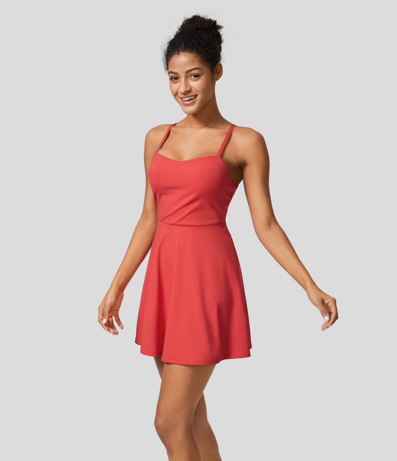 Halara Adjustable Strap Backless 2-in-1 Pocket Slip Active Dress-Easy Peezy Edition Workout Dress - Salsa
Halara Adjustable Strap Backless 2-in-1 Pocket Slip Active Dress-Easy Peezy Edition Workout Dress - Salsa