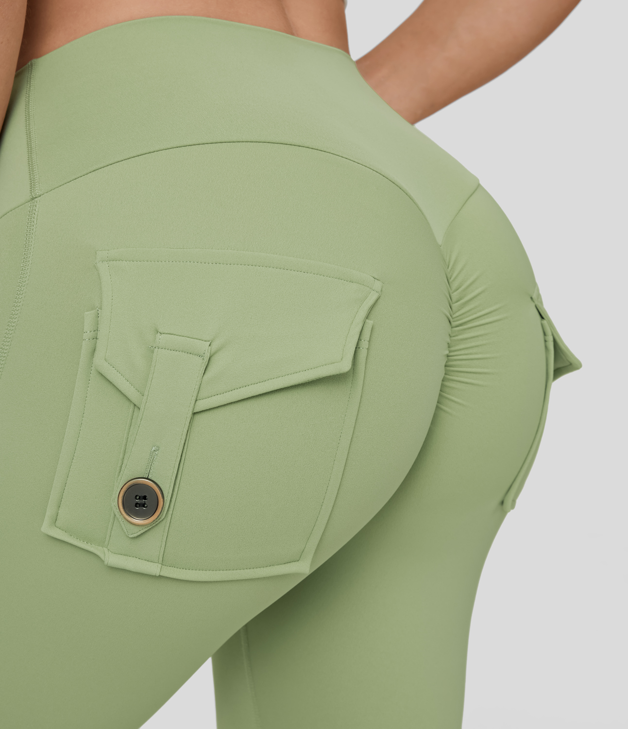 Halara High Waisted Back Flap Pocket Ruched Yoga Leggings - Artemisia - gym leggings leggings with pockets leggings with butt lift
Halara High Waisted Back Flap Pocket Ruched Yoga Leggings - Artemisia - gym leggings leggings with pockets leggings with butt lift