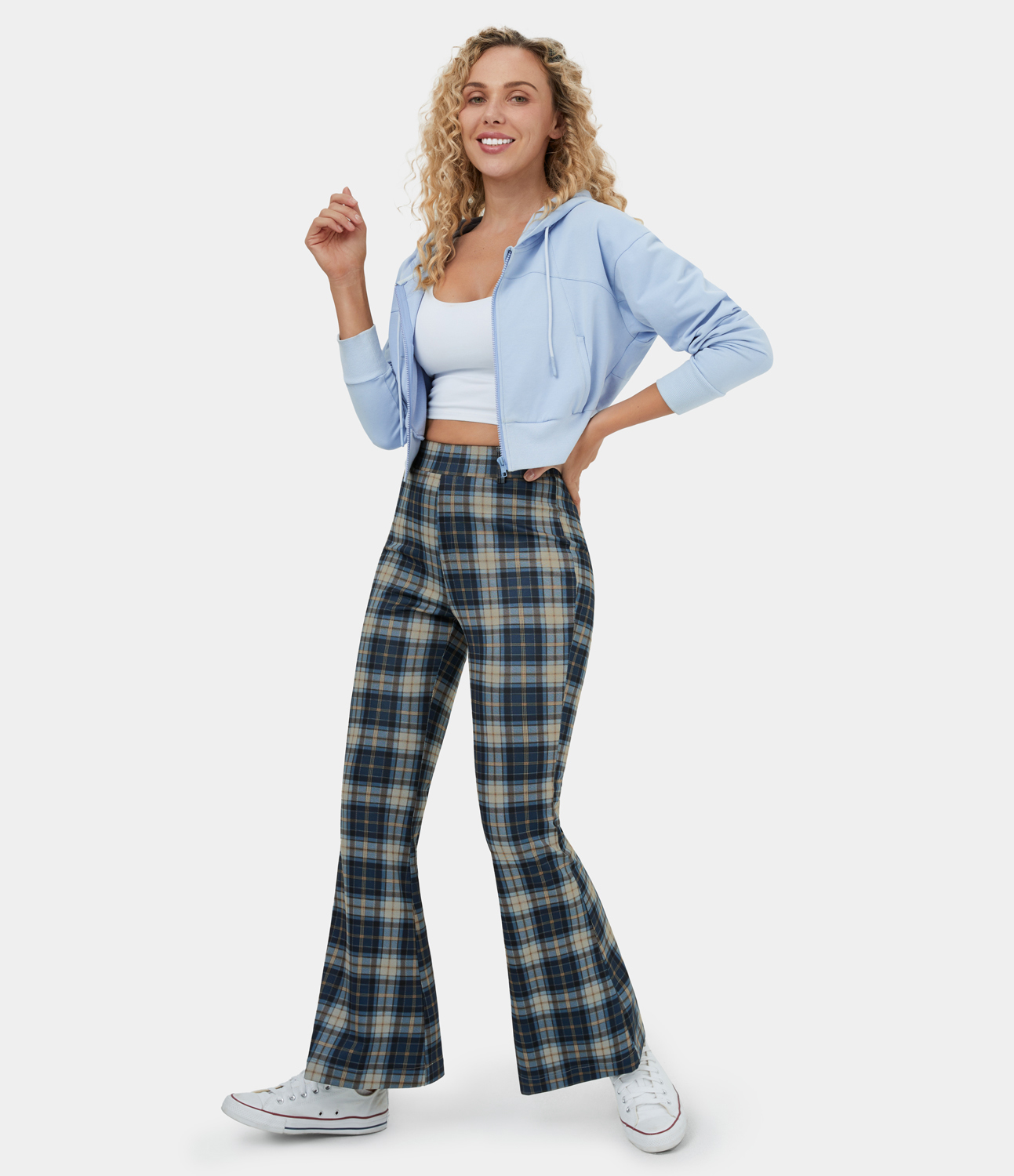 Halara High Waisted Plaid Flare Casual Pants - Navy Blue Plaid - sweatpants jogger pants stacked sweatpants cargo joggers
Halara High Waisted Plaid Flare Casual Pants - Navy Blue Plaid - sweatpants jogger pants stacked sweatpants cargo joggers