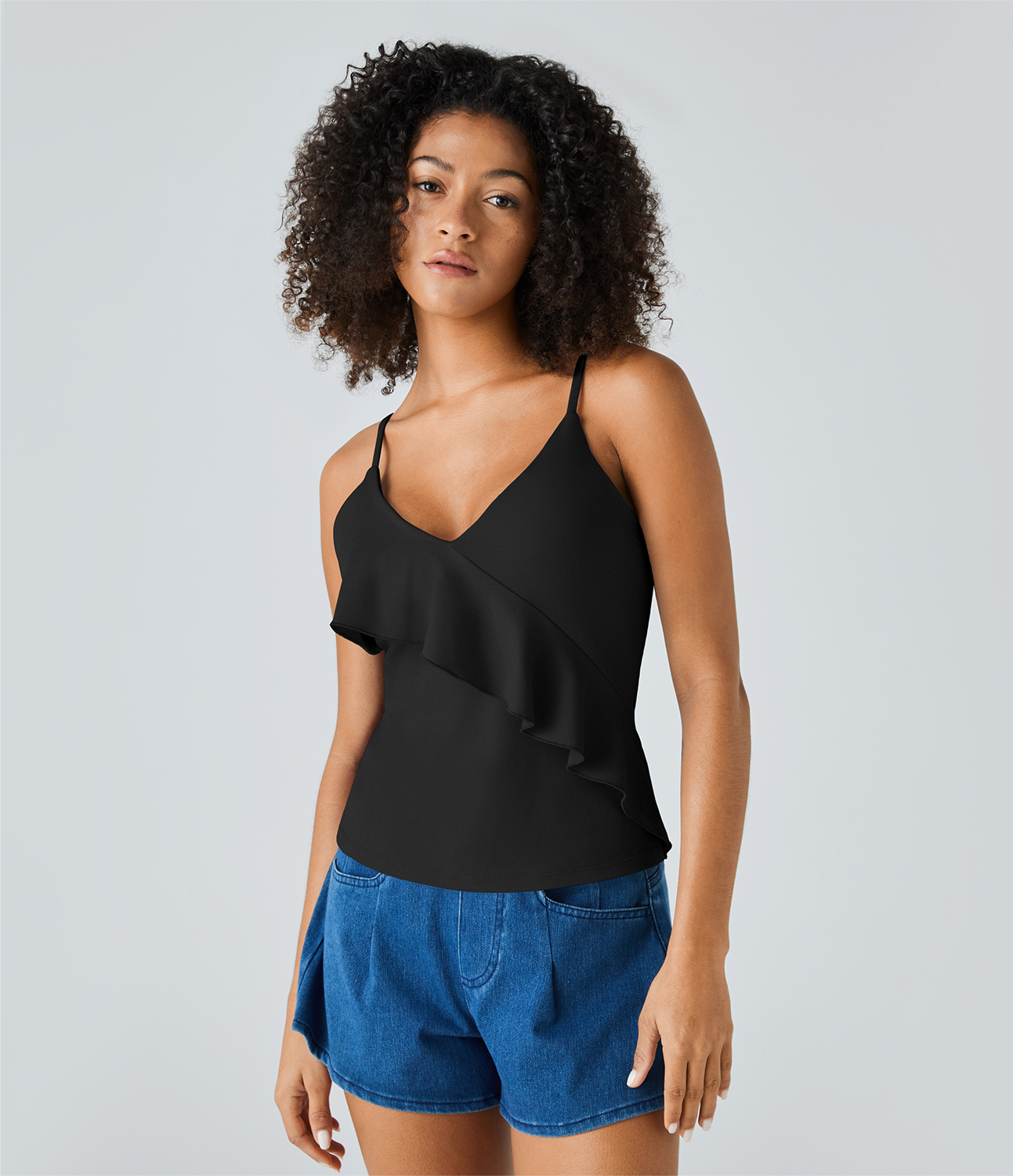 Halara Adjustable Strap Backless Ruffle Casual Tank Top Tank Top - Black - golf tops halter top tunic tops sleeveless tops backless top
Halara Adjustable Strap Backless Ruffle Casual Tank Top Tank Top - Black - golf tops halter top tunic tops sleeveless tops backless top