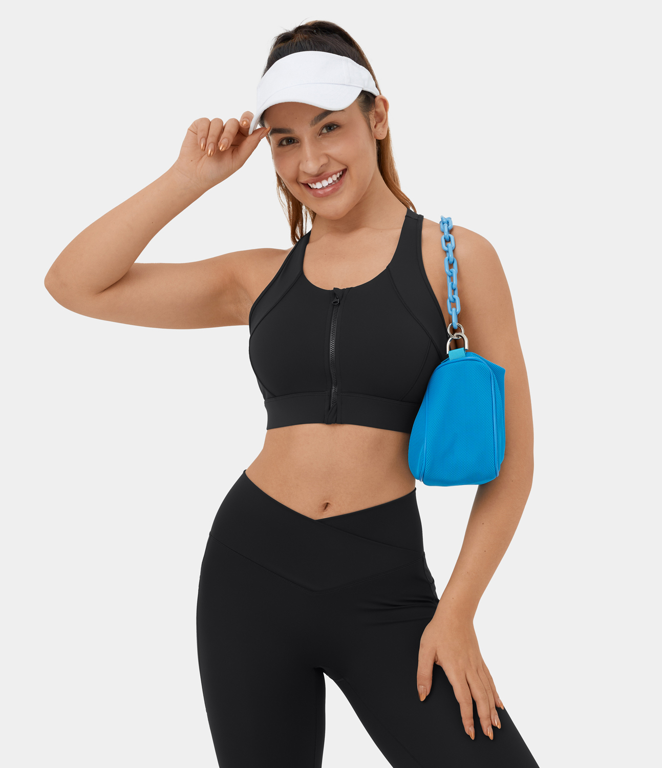 Halara Medium Support Front Zipper Backless Racerback Training Sports Bra - Black - push up bra strapless bra backless bra sticky bra
Halara Medium Support Front Zipper Backless Racerback Training Sports Bra - Black - push up bra strapless bra backless bra sticky bra