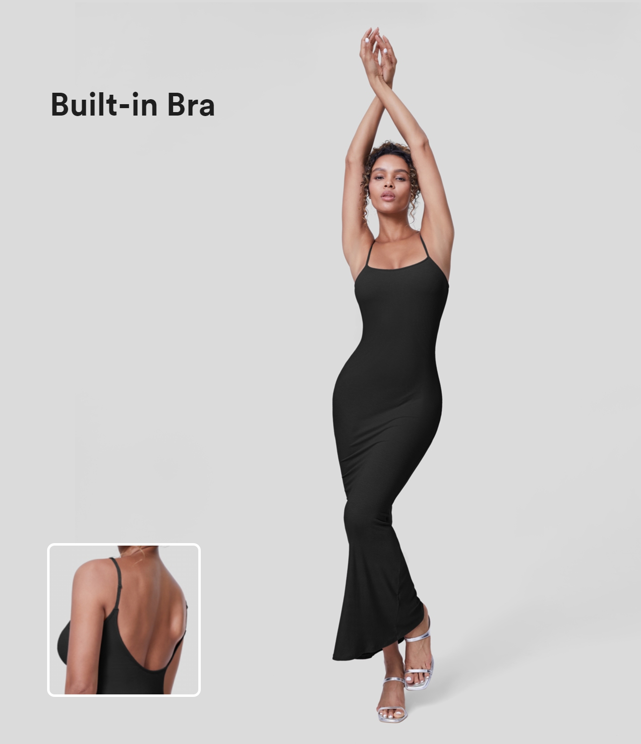 Halara Ribbed Backless Bodycon Maxi Mermaid Hem Party Slip Dress Casual Dress - Black - slip dress beach dress ruched dress halter dress
Halara Ribbed Backless Bodycon Maxi Mermaid Hem Party Slip Dress Casual Dress - Black - slip dress beach dress ruched dress halter dress