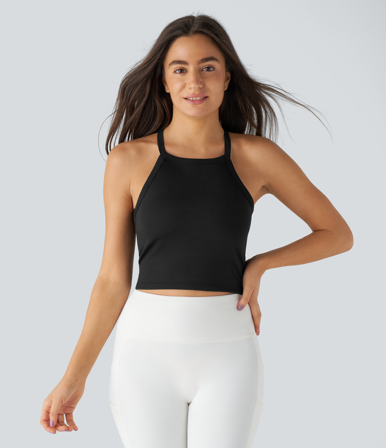Halara Halter Backless Twisted Cropped Yoga Tank Top Tank Top - Black - golf tops halter top tunic tops sleeveless tops backless top
Halara Halter Backless Twisted Cropped Yoga Tank Top Tank Top - Black - golf tops halter top tunic tops sleeveless tops backless top