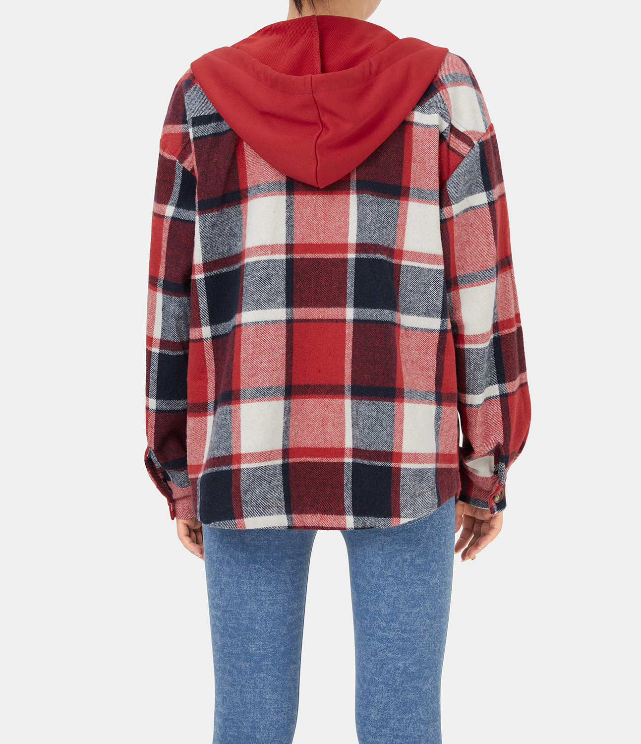 Halara Hooded Drawstring Button Side Pocket Plaid Fleece Casual Jacket - Volcanic Red Lattice
Halara Hooded Drawstring Button Side Pocket Plaid Fleece Casual Jacket - Volcanic Red Lattice