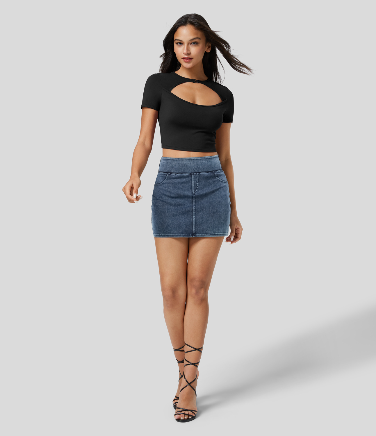 Halara Softlyzeroв„ў Plush Crew Neck Cut Out Short Sleeve Cropped Casual Sports Top-UPF50+ - Black
Halara Softlyzeroв„ў Plush Crew Neck Cut Out Short Sleeve Cropped Casual Sports Top-UPF50+ - Black