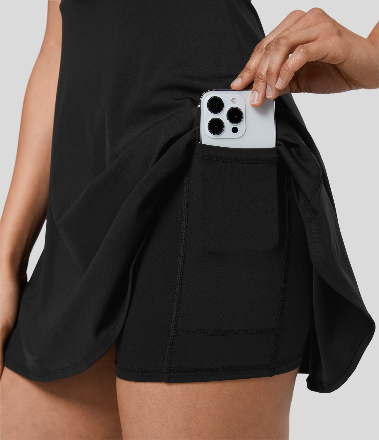 Halara Backless Contrast Mesh 2-in-1 Pocket Mini Dance Active Dress Workout Dress - Black
Halara Backless Contrast Mesh 2-in-1 Pocket Mini Dance Active Dress Workout Dress - Black