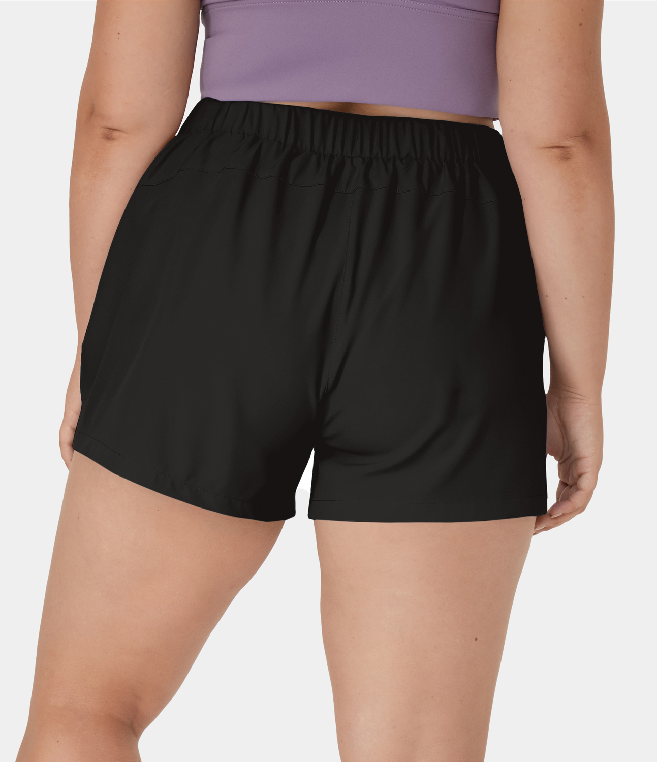 Halara High Waisted Elastic Waistband Drawstring Side Pocket Plus Size Casual Shorts 3" - Black
Halara High Waisted Elastic Waistband Drawstring Side Pocket Plus Size Casual Shorts 3" - Black