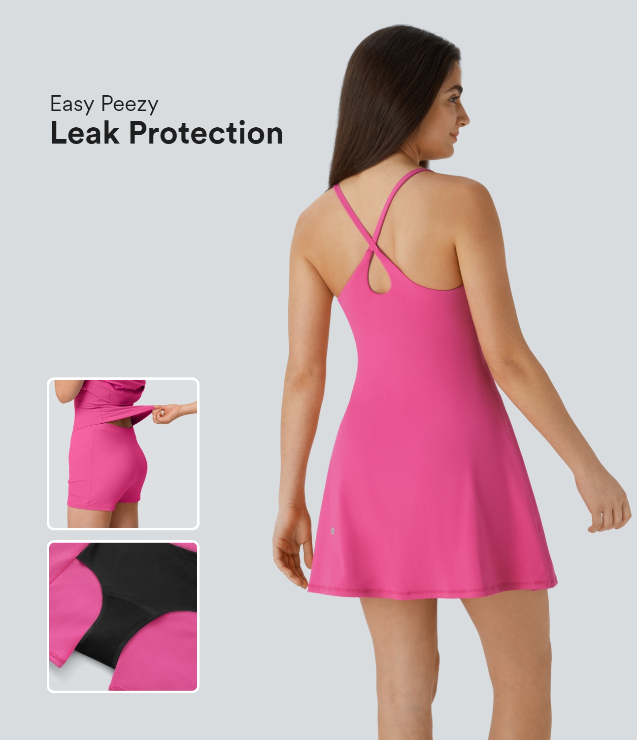 Halara Softlyzeroв„ў Plush Backless Active Dress-Easy Peezy plus Leak Protection Edition Workout Dress - Fuchsia Purple
Halara Softlyzeroв„ў Plush Backless Active Dress-Easy Peezy plus Leak Protection Edition Workout Dress - Fuchsia Purple