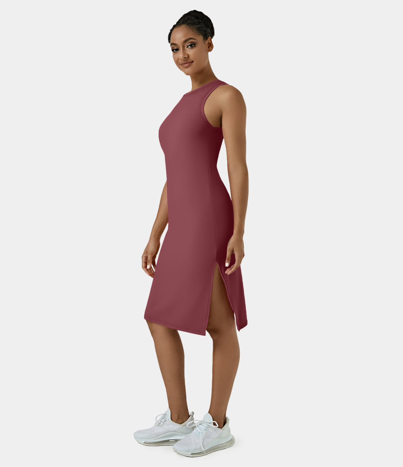 Halara Softlyzeroв„ў Airy Sleeveless Split Cool Touch Midi Casual Dress-UPF50+ Workout Dress - Cordovan
Halara Softlyzeroв„ў Airy Sleeveless Split Cool Touch Midi Casual Dress-UPF50+ Workout Dress - Cordovan