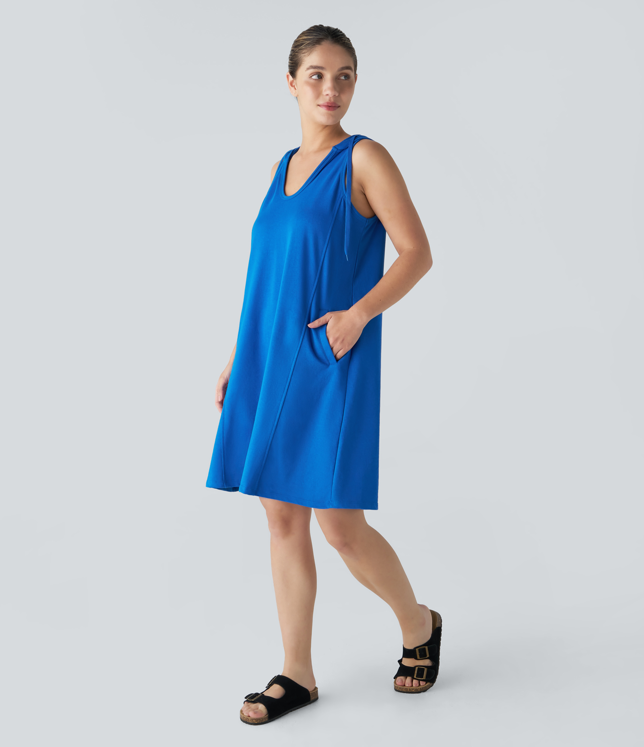 Halara Drawstring Hooded Sleeveless Side Pocket Mini Casual Cotton Dress Casual Dress - Princess Blue - slip dress beach dress
Halara Drawstring Hooded Sleeveless Side Pocket Mini Casual Cotton Dress Casual Dress - Princess Blue - slip dress beach dress