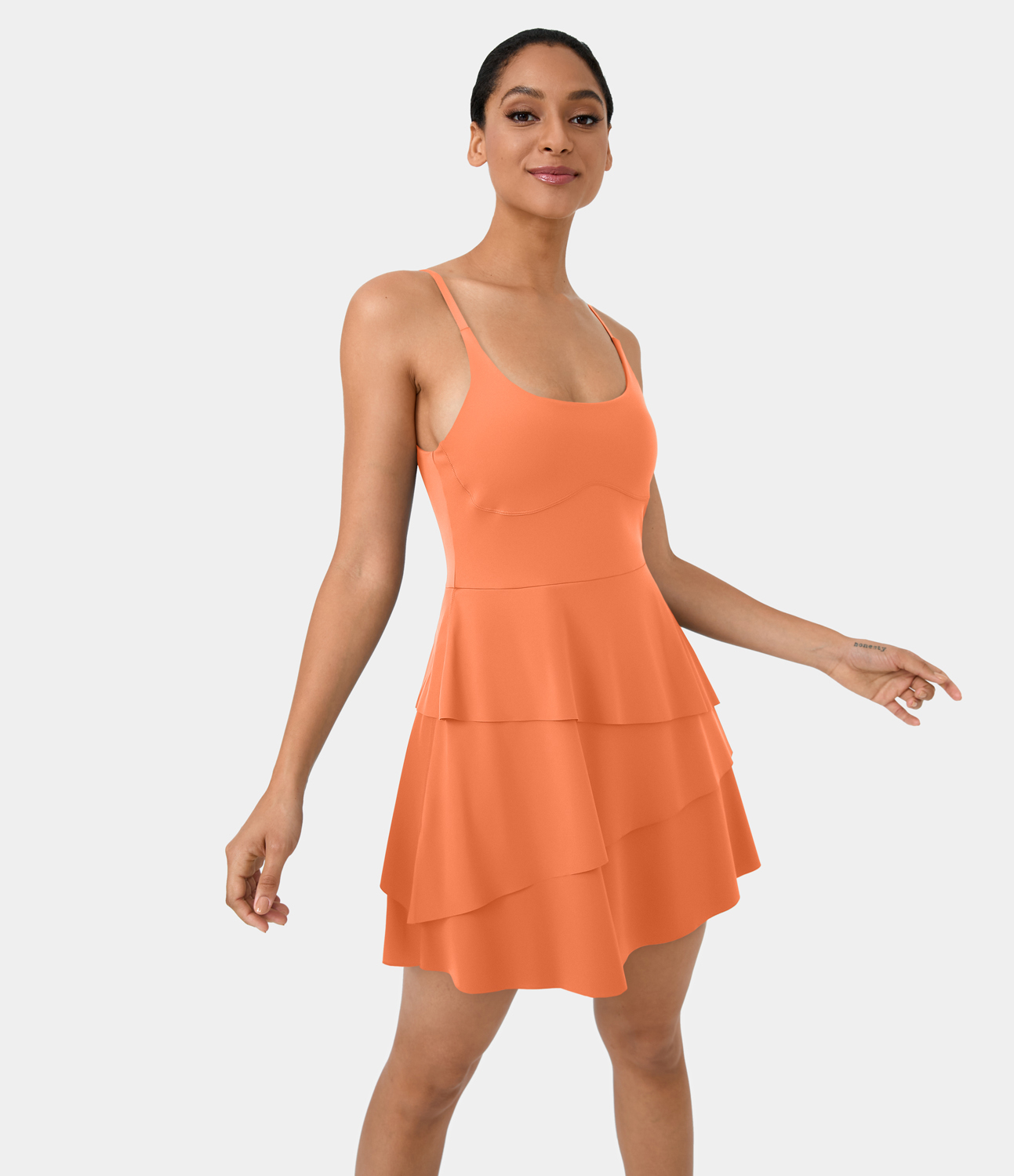 Halara Softlyzeroв„ў Airy Backless Tiered Ruffle 2-in-1 Pocket Cool Touch Mini Slip Dance Active Dress-UPF50+ Workout Dress - Blush Orange
Halara Softlyzeroв„ў Airy Backless Tiered Ruffle 2-in-1 Pocket Cool Touch Mini Slip Dance Active Dress-UPF50+ Workout Dress - Blush Orange