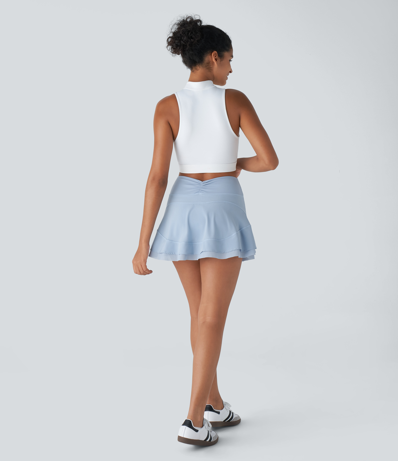 Halara Breezefulв„ў High Waisted Ruched 2-in-1 Side Pocket Contrast Mesh Quick Dry Mini Golf Skirt - Thin Ice Blue
Halara Breezefulв„ў High Waisted Ruched 2-in-1 Side Pocket Contrast Mesh Quick Dry Mini Golf Skirt - Thin Ice Blue