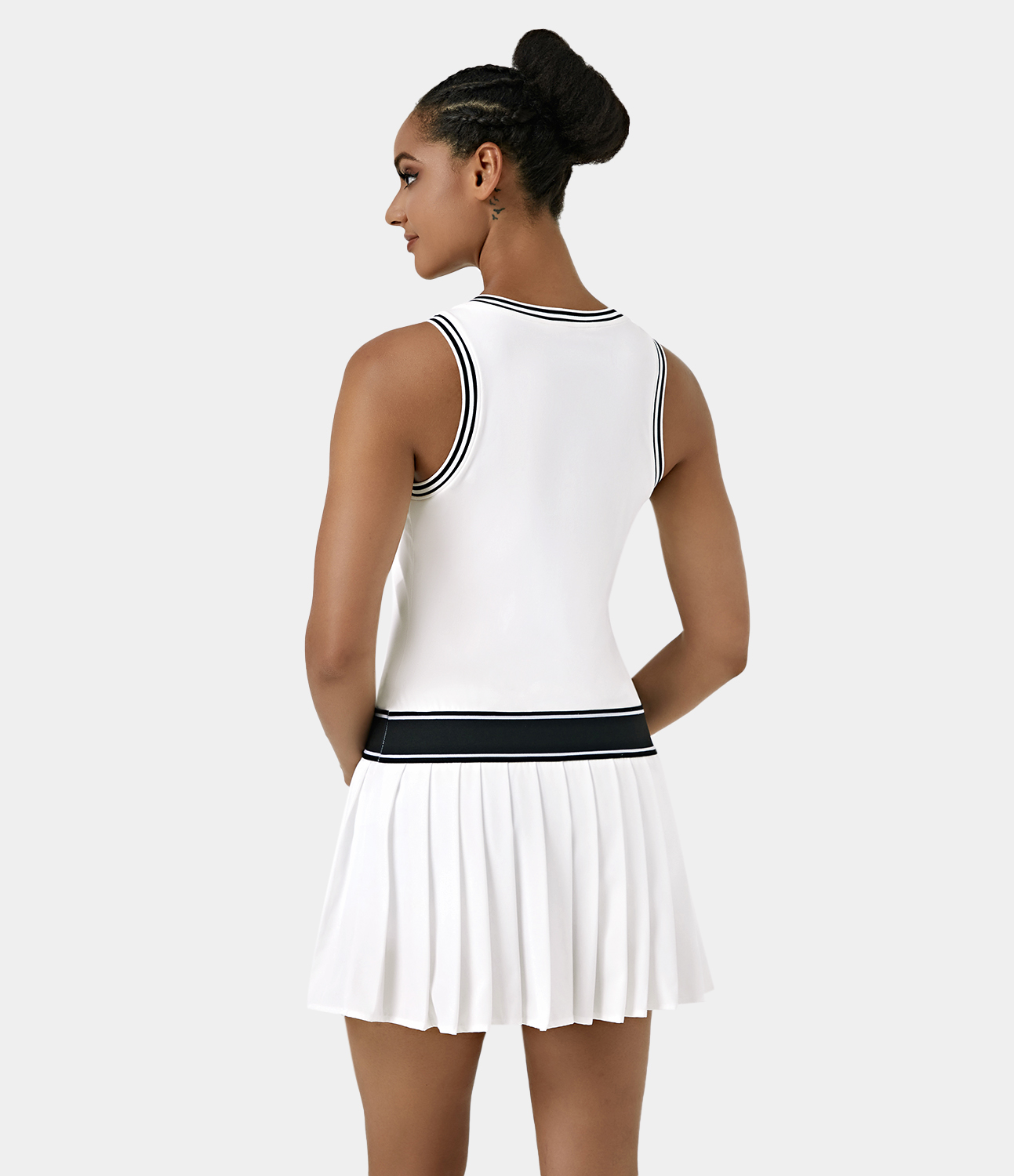 Halara Softlyzeroв„ў Plush V Neck Color Block Mini Pleated Tennis Activity Dress Workout Dress - White
Halara Softlyzeroв„ў Plush V Neck Color Block Mini Pleated Tennis Activity Dress Workout Dress - White