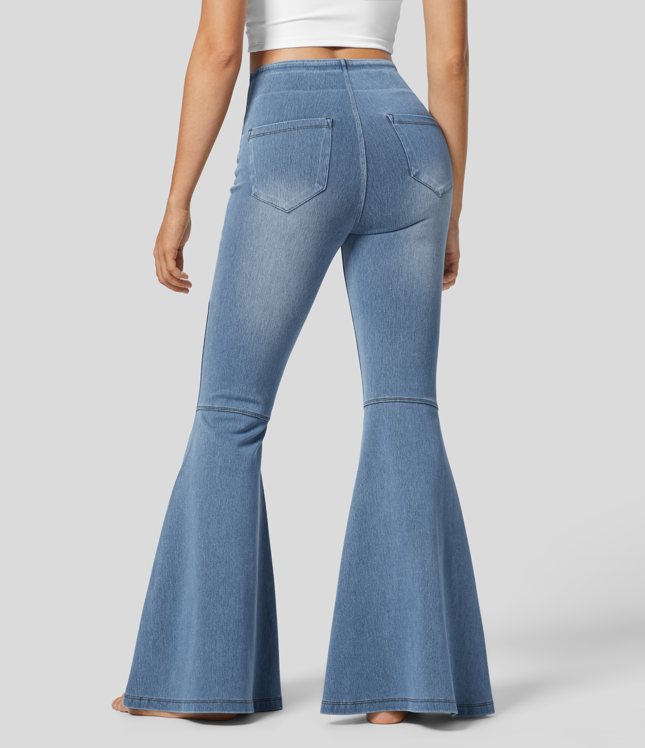 Halara HalaraMagicв„ў High Waisted Button Back Pocket Stretchy Knit Casual Flare Jeans - Gray Blue Denim
Halara HalaraMagicв„ў High Waisted Button Back Pocket Stretchy Knit Casual Flare Jeans - Gray Blue Denim