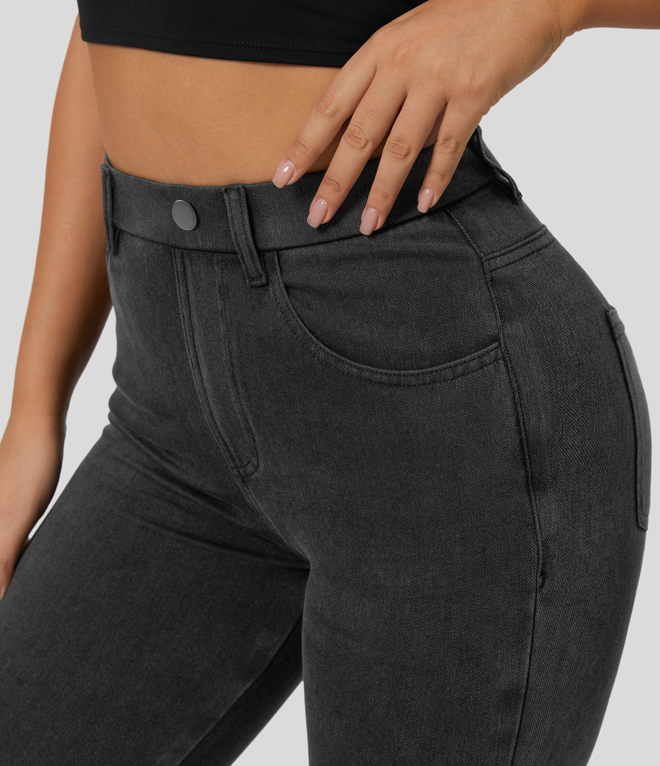 Halara HalaraMagicв„ў High Waisted Multiple Pockets Stretchy Knit Denim Work Leggings - Hemp Black Denim
Halara HalaraMagicв„ў High Waisted Multiple Pockets Stretchy Knit Denim Work Leggings - Hemp Black Denim
