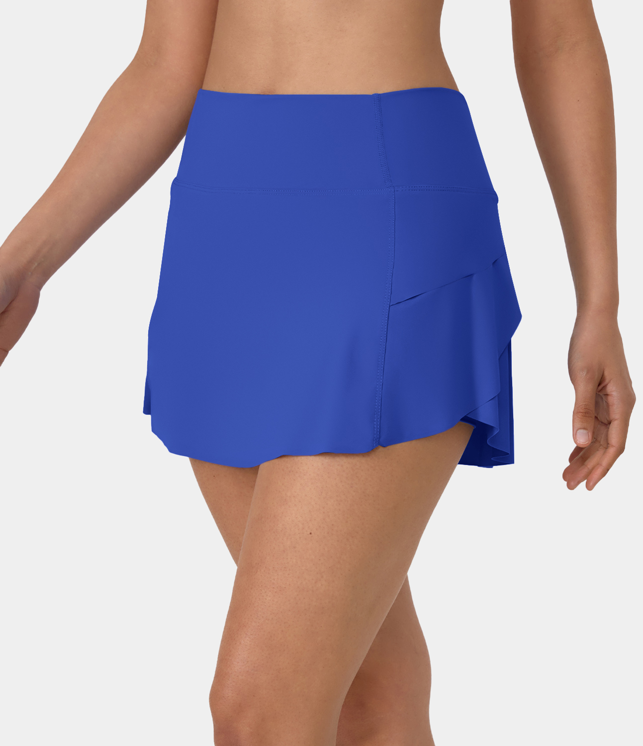 Halara Plain 2-in-1 Back Waistband Pocket Dance Skirt  - Night Condensed Blue - S midi skirt a line skirt golfing skirt pleated tennis skirt 