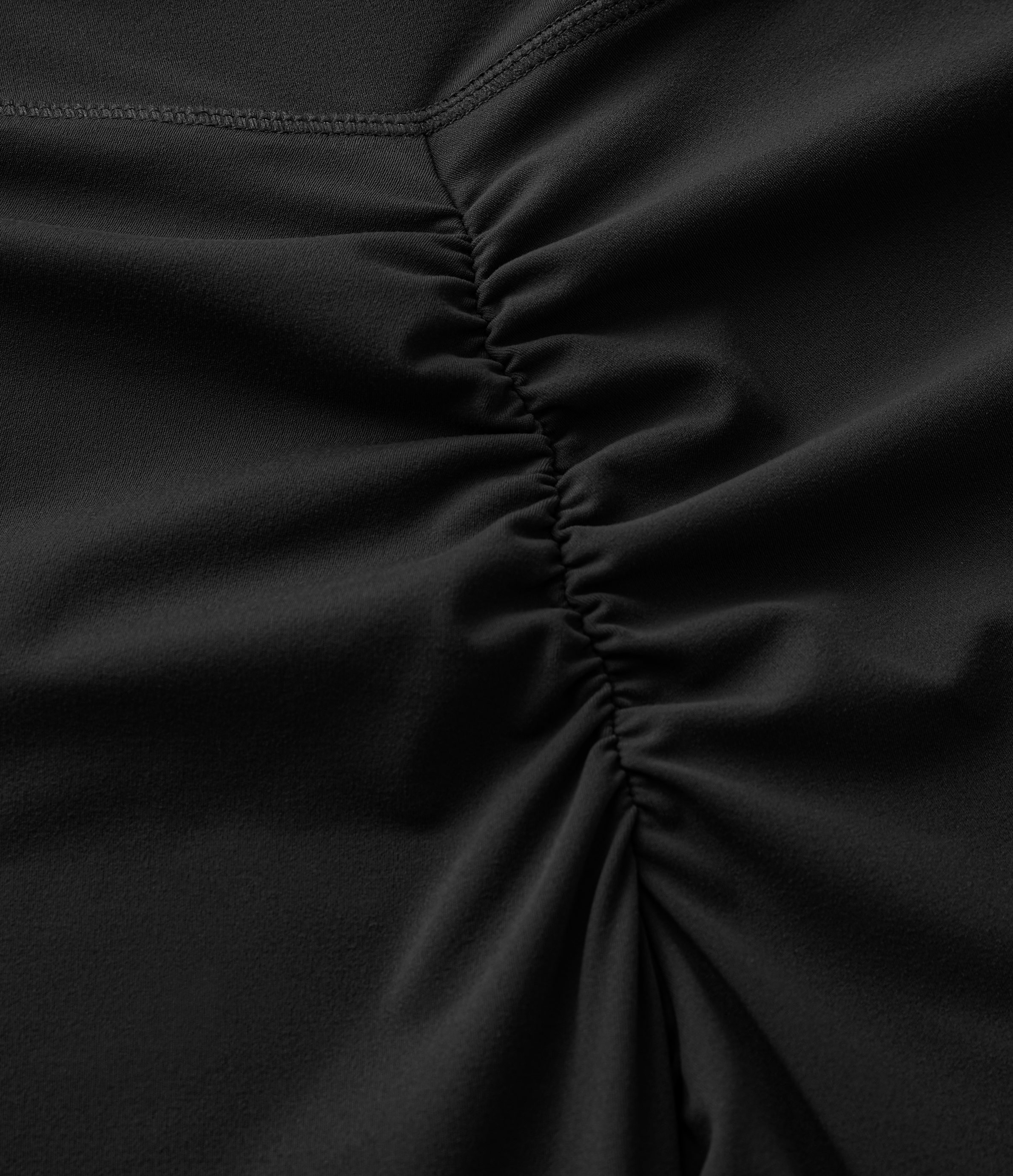 Halara SoCinched High Waisted Tummy Control Side Pocket Crossover Ruched Shaping Yoga UltraSculpt Slight Flare Leggings  - Black - M(regular) 
