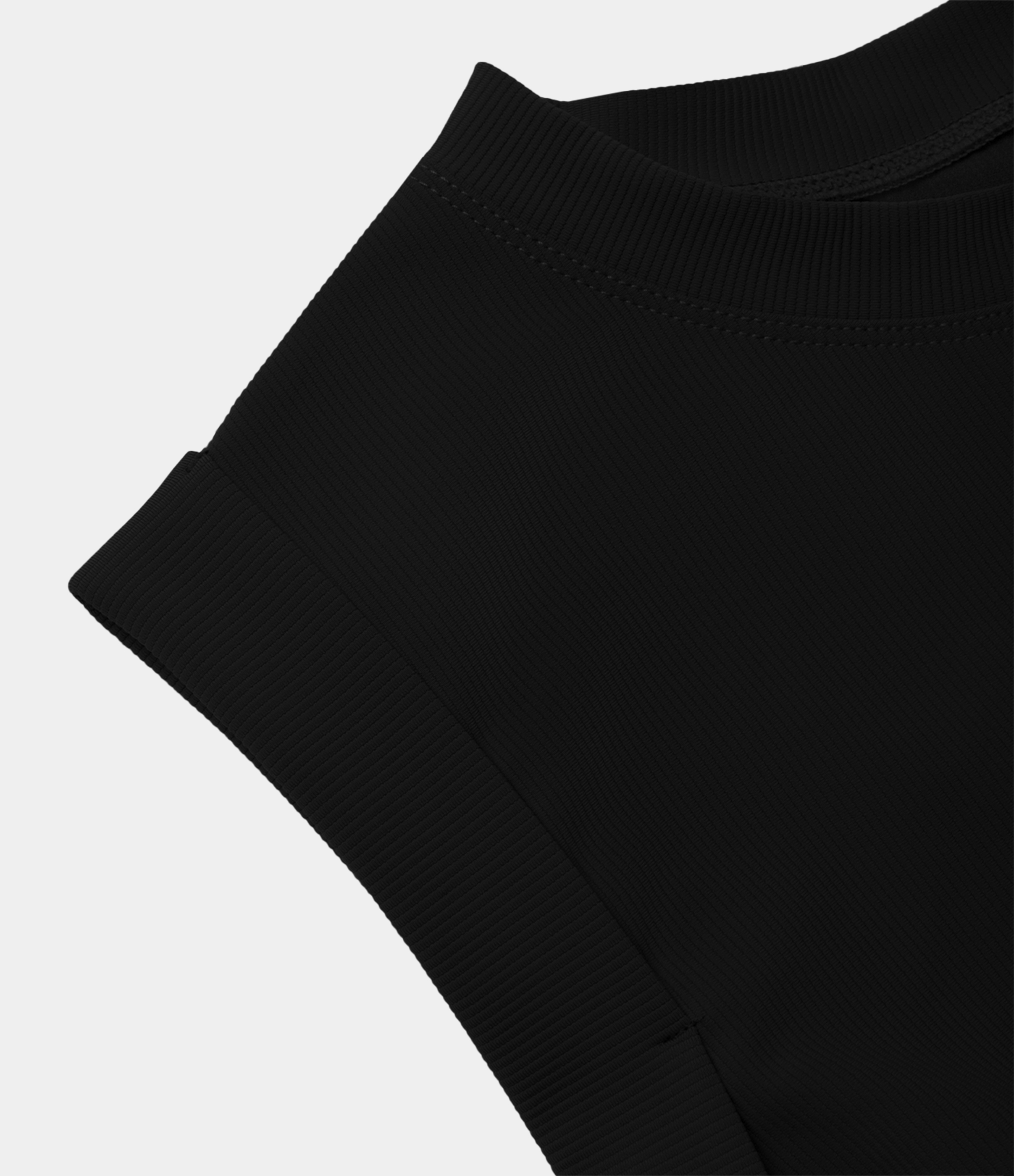 Halara PatitoffВ® Flow Pet Hair Resistant Crew Neck Sleeveless Cropped Yoga Tank Top Tank Top - Black - XL golf tops halter top tunic tops 