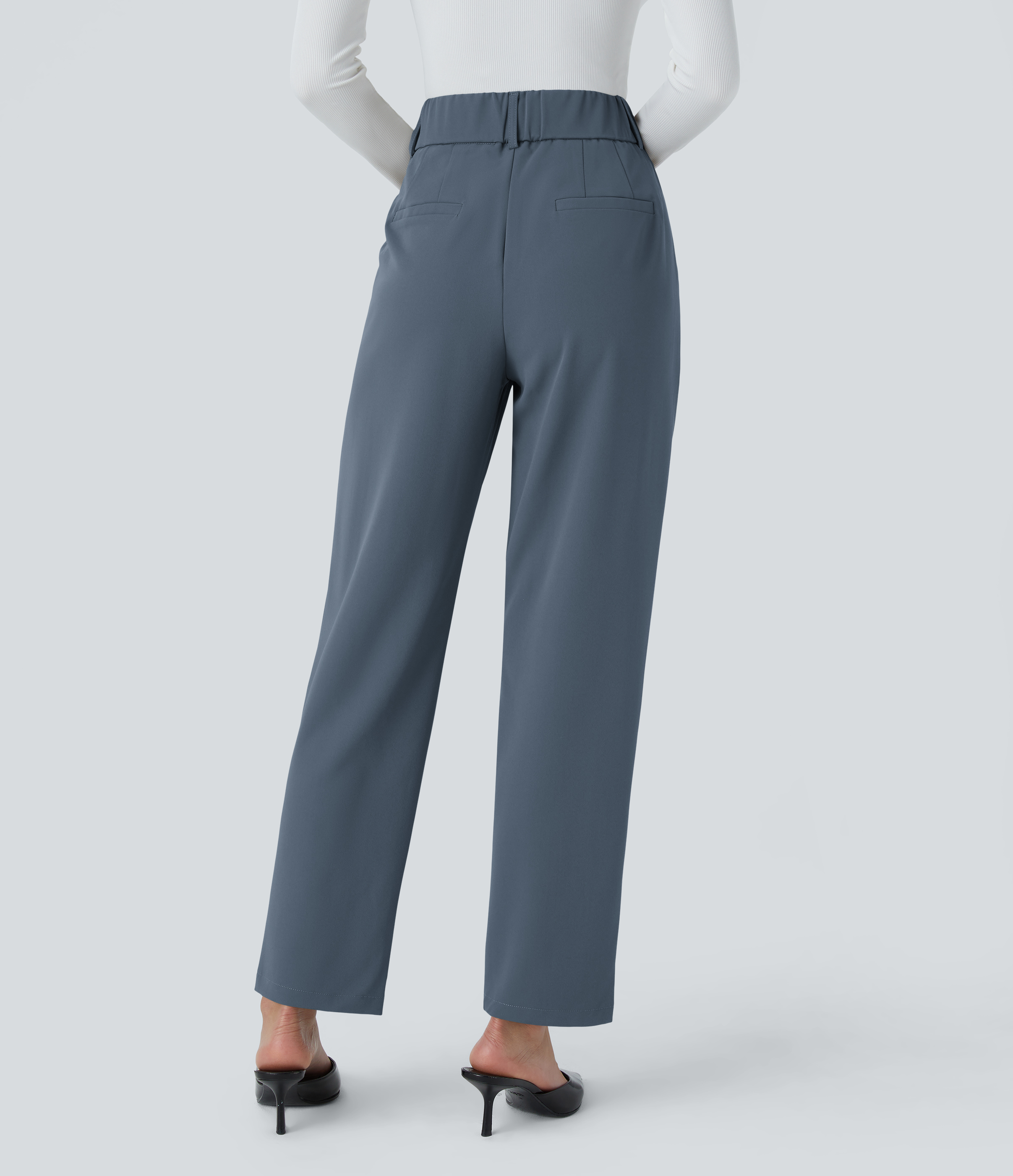 パンツ ok.soon high waist tapered slack high waist tapered slacks(khaki/black/navy) | o