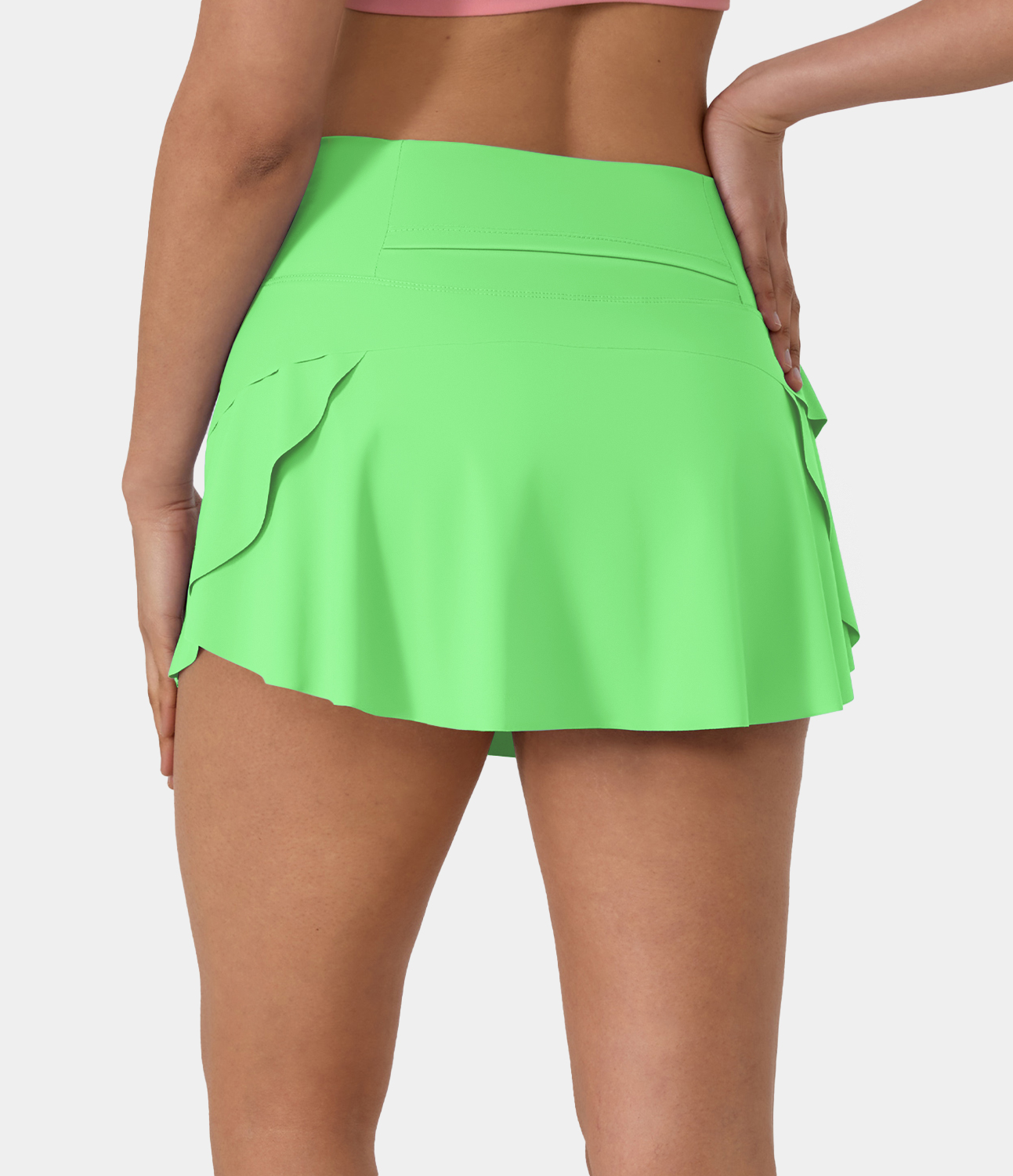 

Halara Plain 2-in-1 Back Waistband Pocket Dance Skirt - Radiant Green -  midi skirt a line skirt golfing skirt pleated tennis skirt
