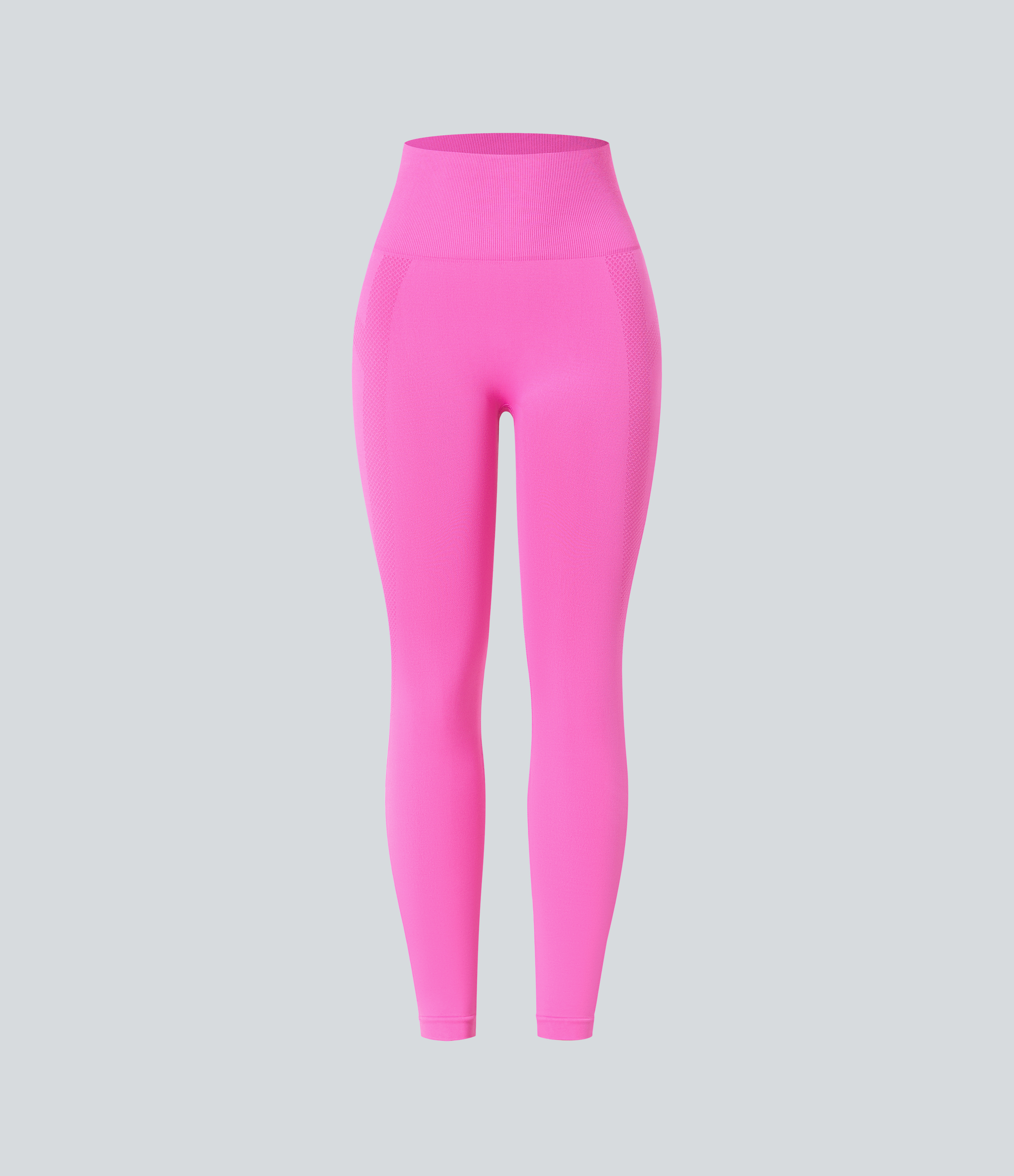 Halara Seamless Flow High Waisted Ruched 7/8 Yoga Leggings  - Fuchsia Fedora - XS(7/8) gym leggings leggings with pockets 