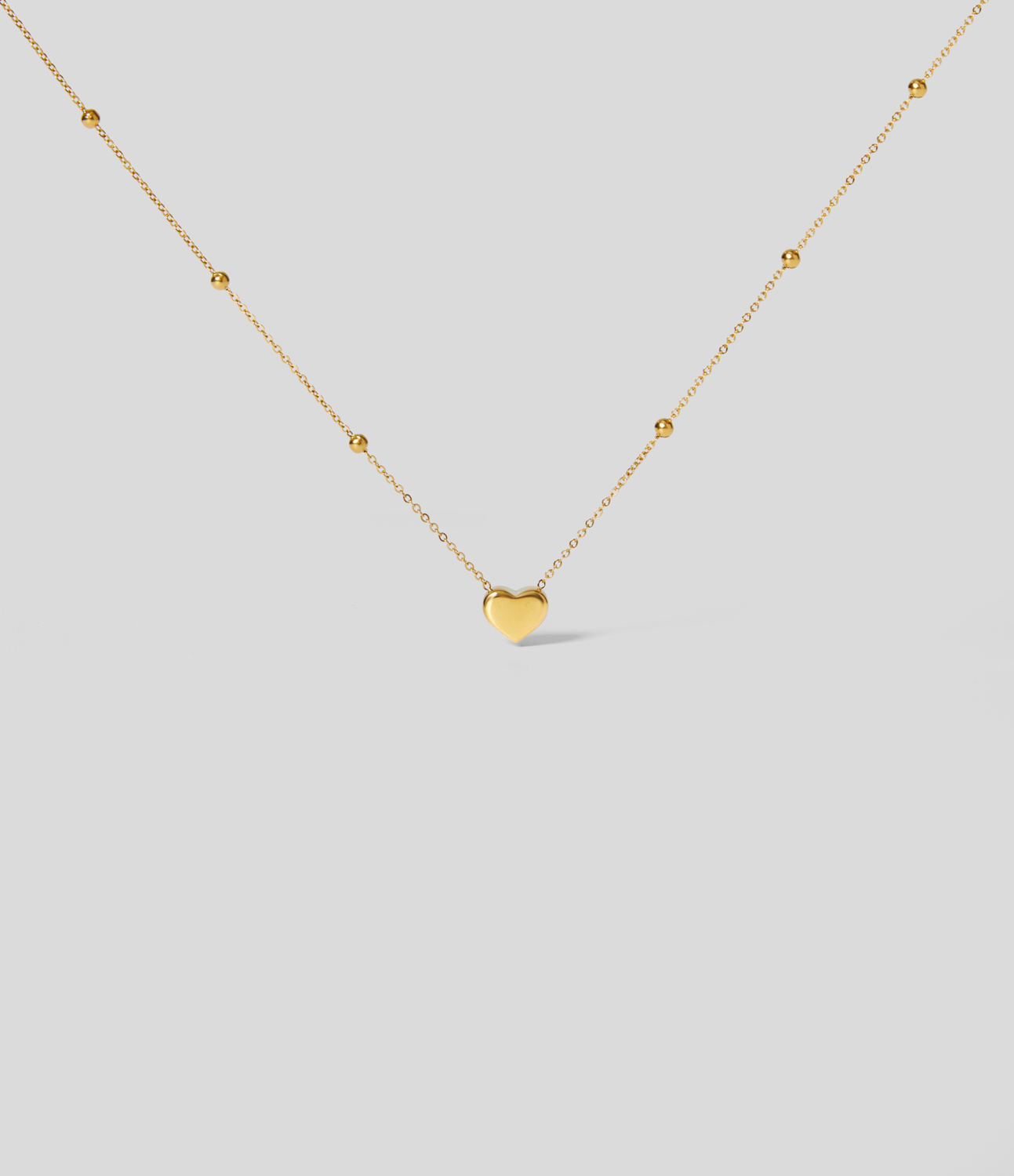 

Halara Heart-Shaped Necklace - Gold