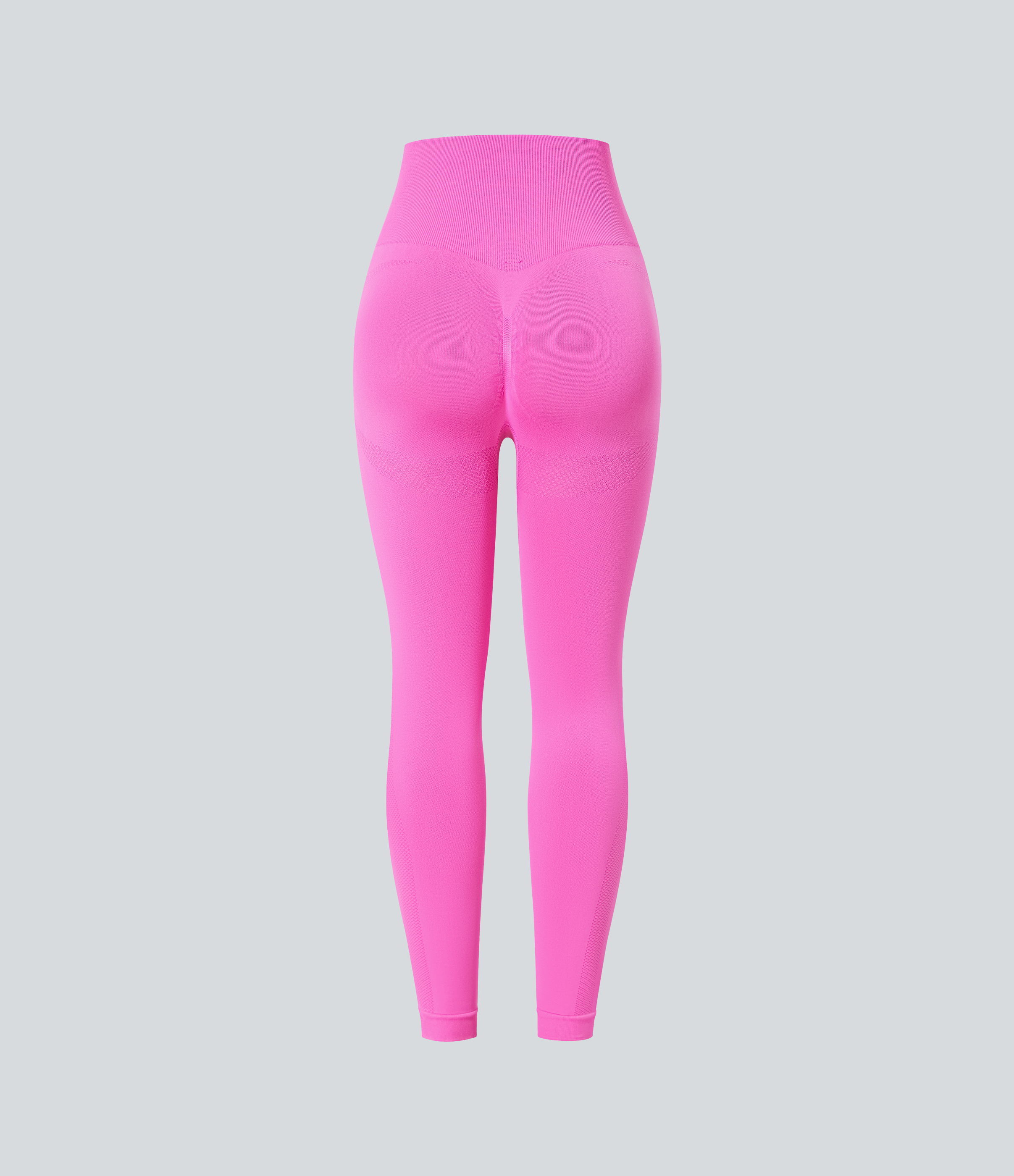 Halara Seamless Flow High Waisted Ruched 7/8 Yoga Leggings  - Fuchsia Fedora - XS(7/8) gym leggings leggings with pockets 