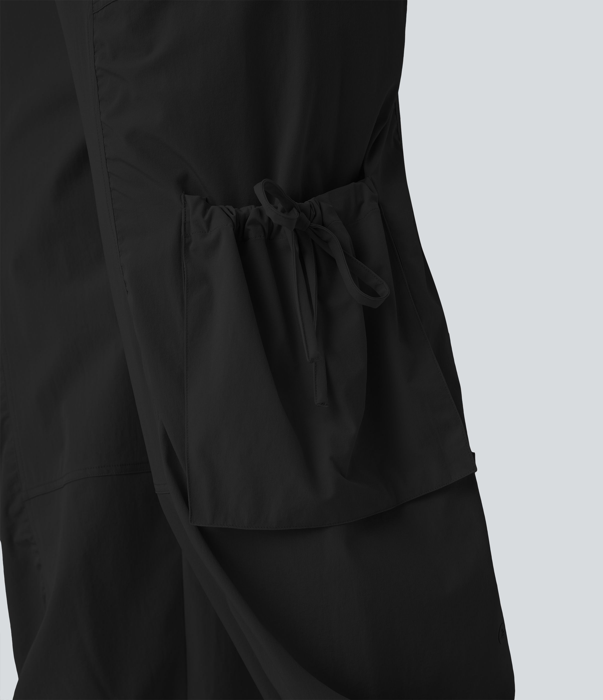 Halara Mid Low Rise Drawstring Multiple Pockets Casual Cargo Joggers  - Black - XL(regular) 