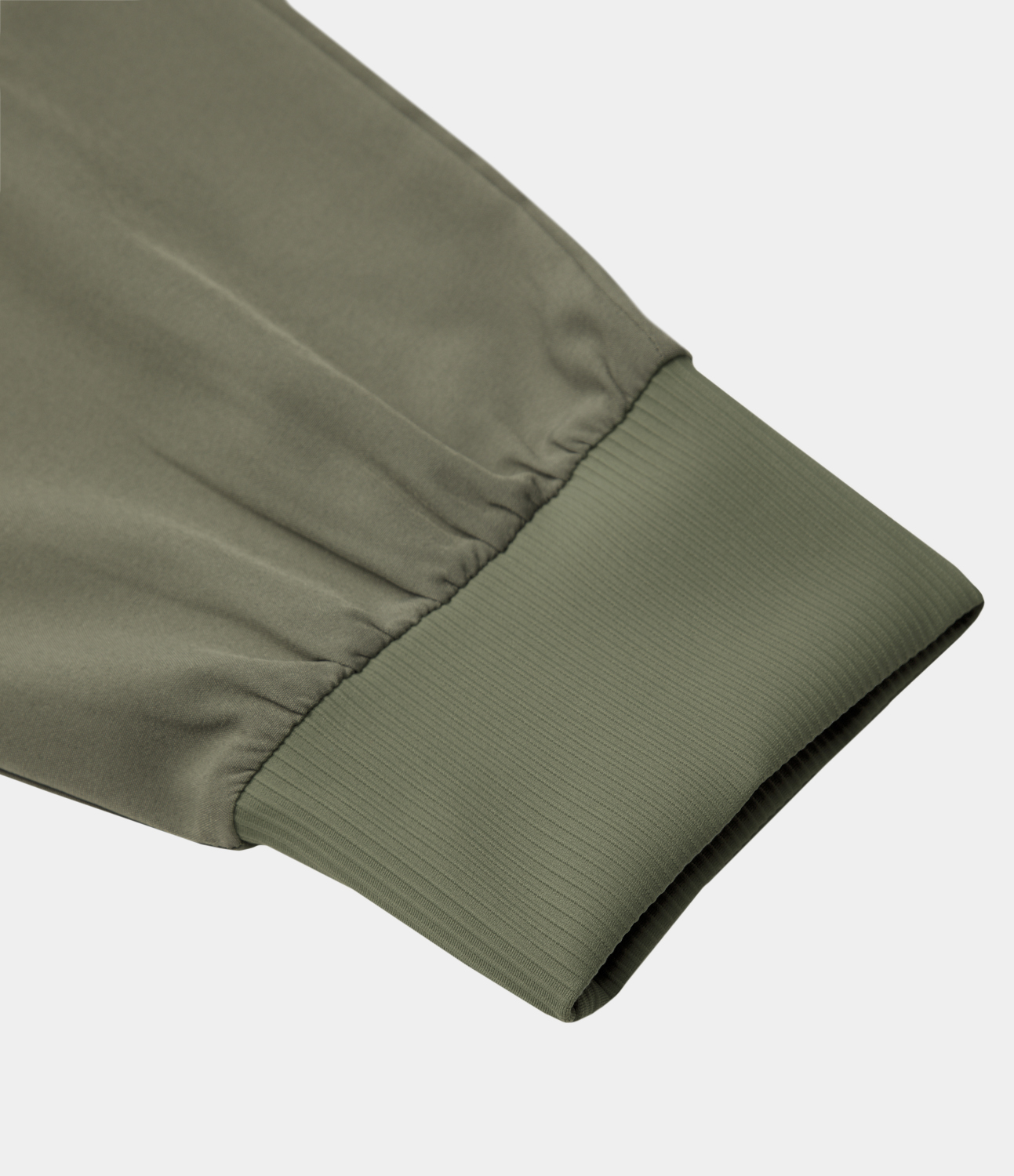 Halara High Waisted Wide Waistband Drawstring Ribbed Casual Joggers  - Agave Green - S 