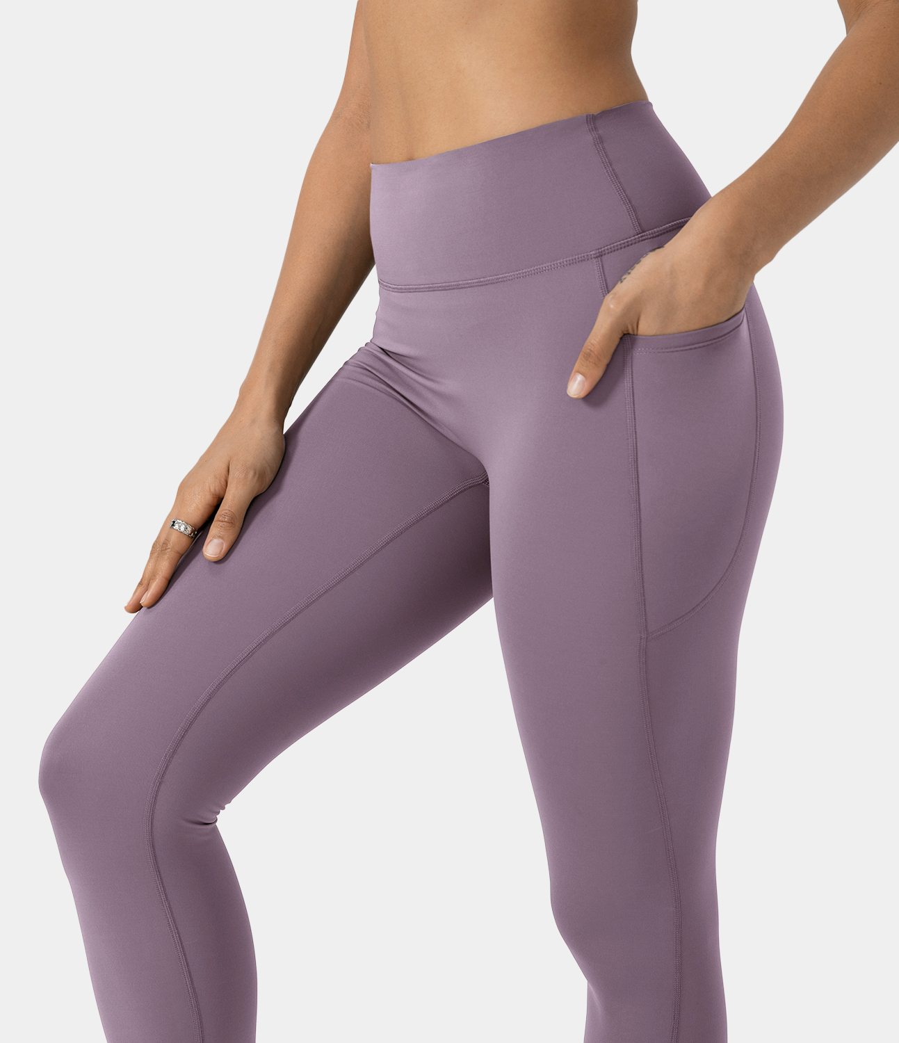 Women's Patitoff Pet Hair Resistant High Waisted Deep Side Pocket