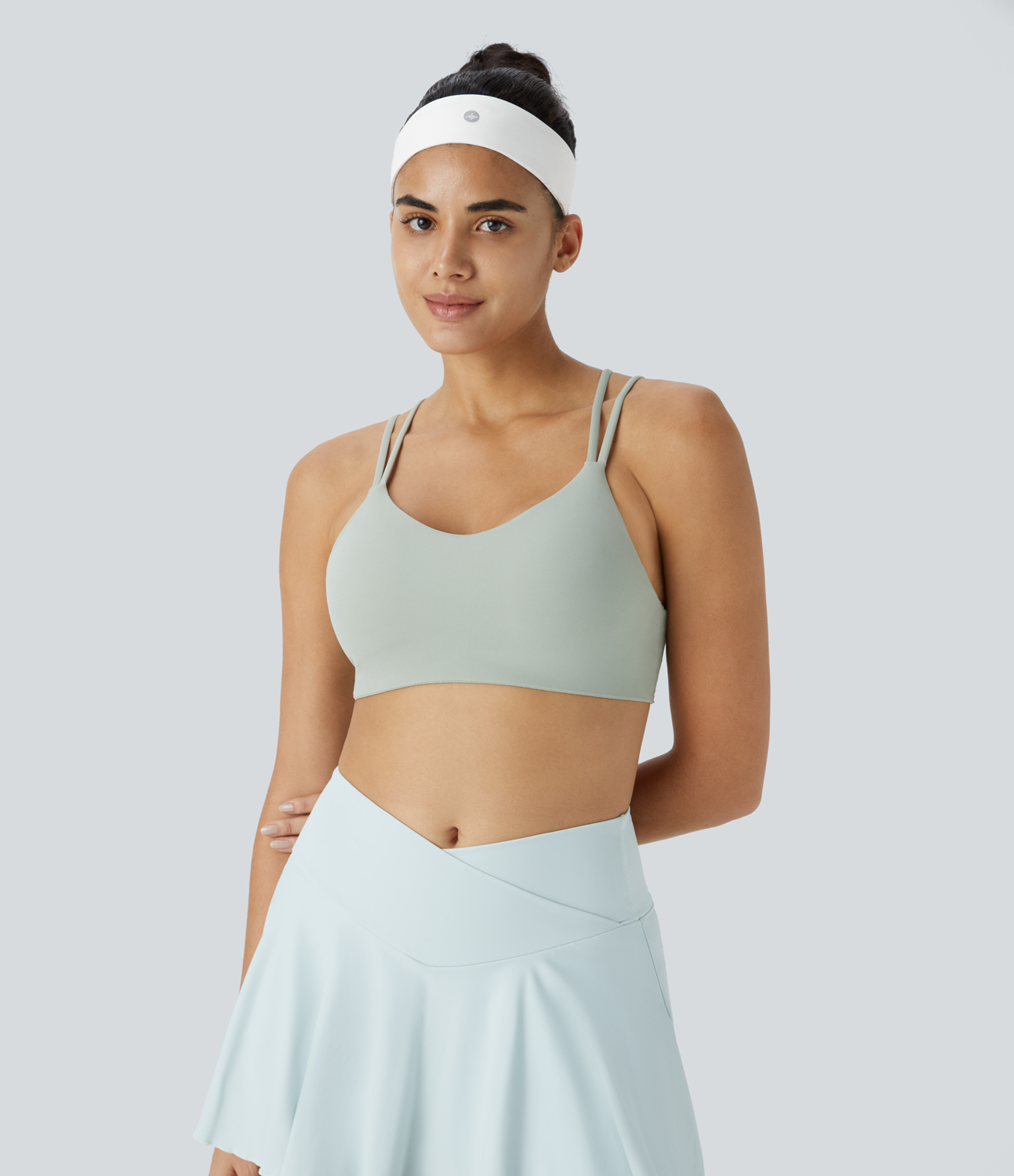 Halara SpeedWaveв„ў Plain Knit Quick Dry Pickleball Headband  - White - One Size 
