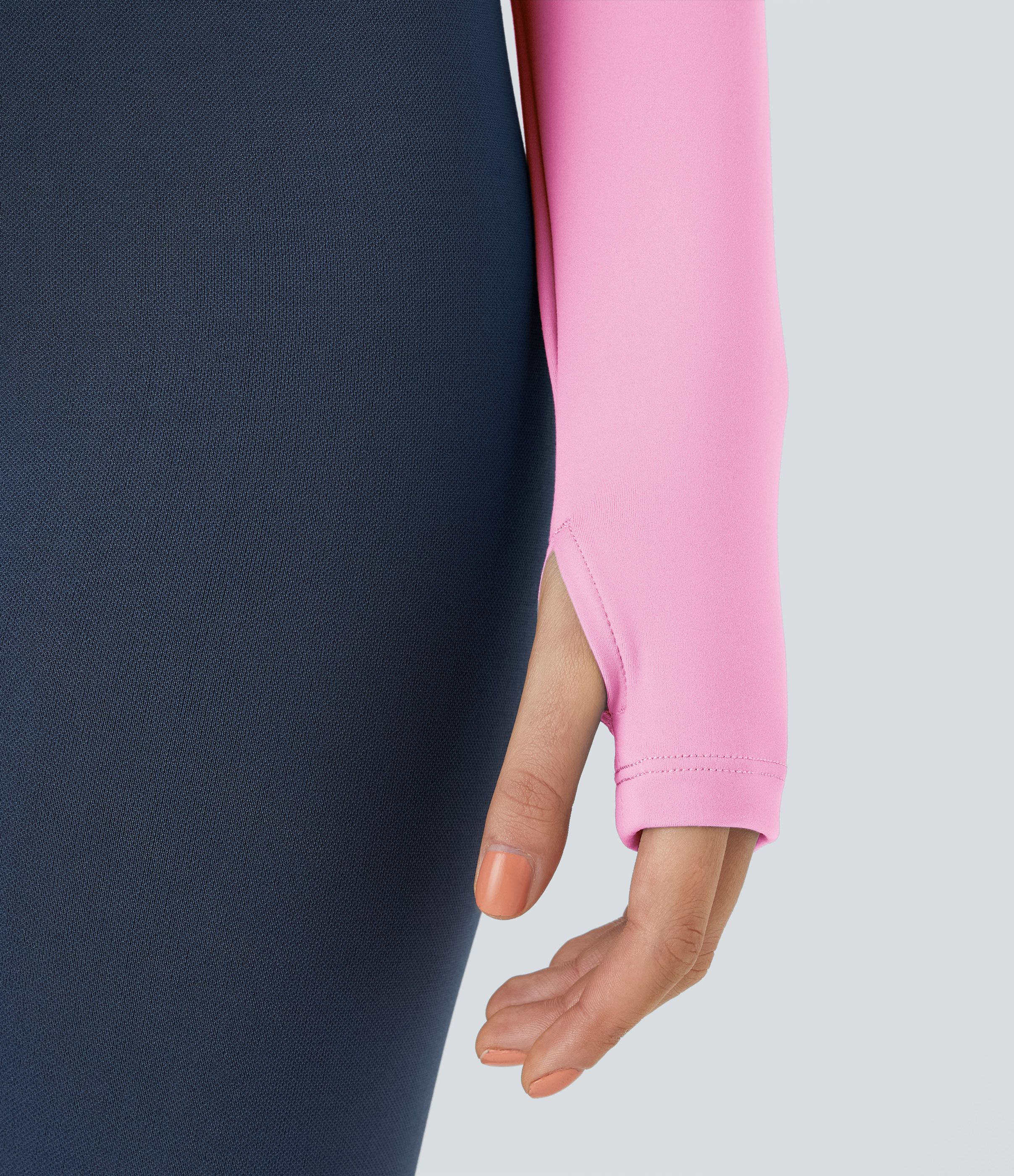 Halara Softlyzeroв„ў Plush Square Neck Thumb Hole Cropped Yoga Sports Top  - Nosegay - XL 