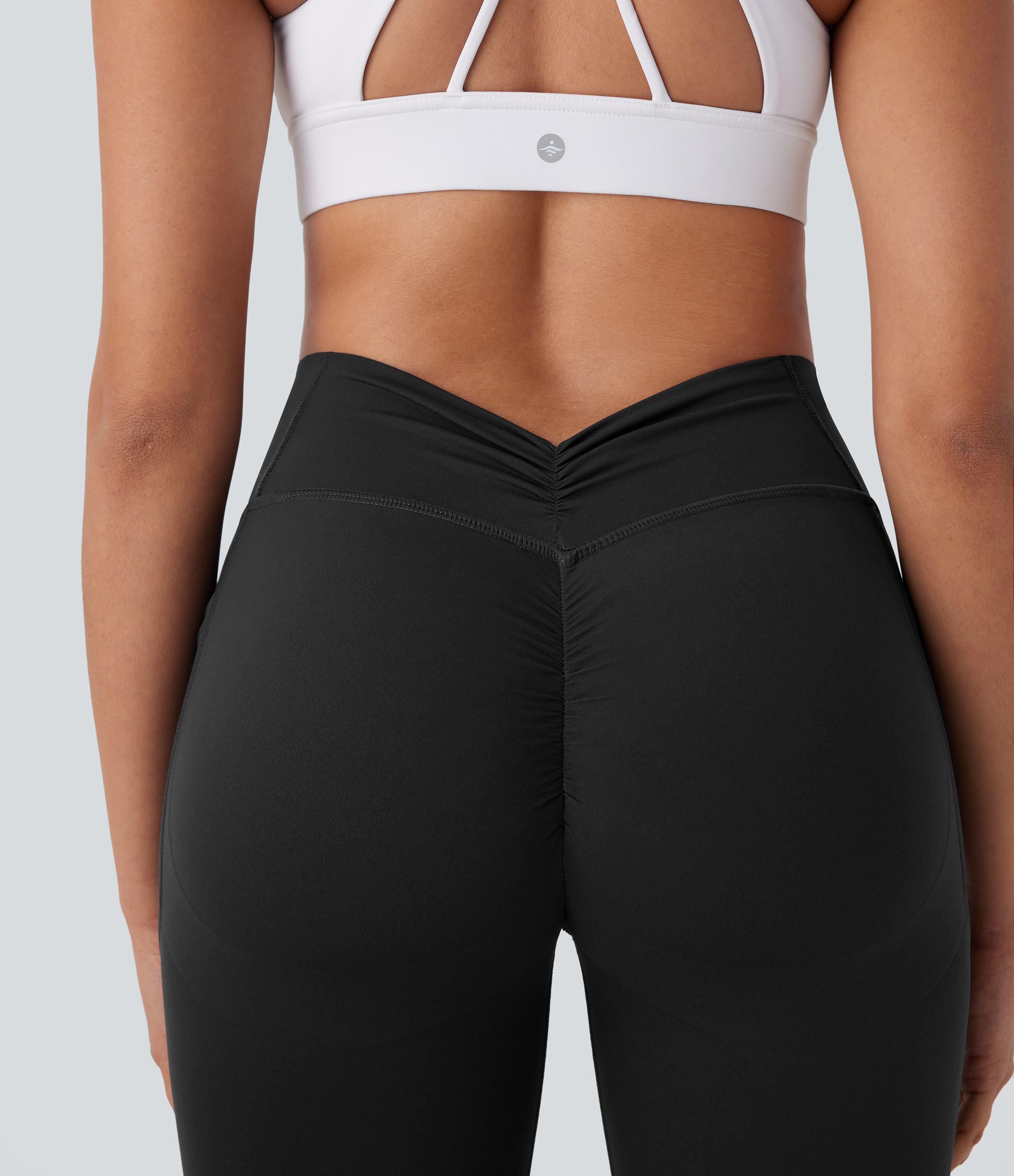 Halara Halara UltraSculptв„ў SoCinched High Waisted Tummy Control Butt Lifting Ruched Side Pocket Shaping Yoga Leggings  - Black - XL(7/8) 