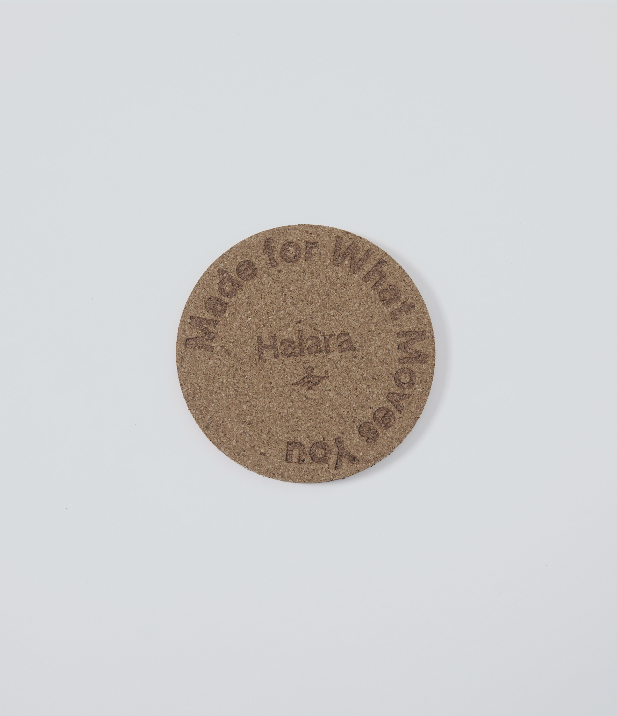 French Oak Posavasos redondo letra Halara / 2