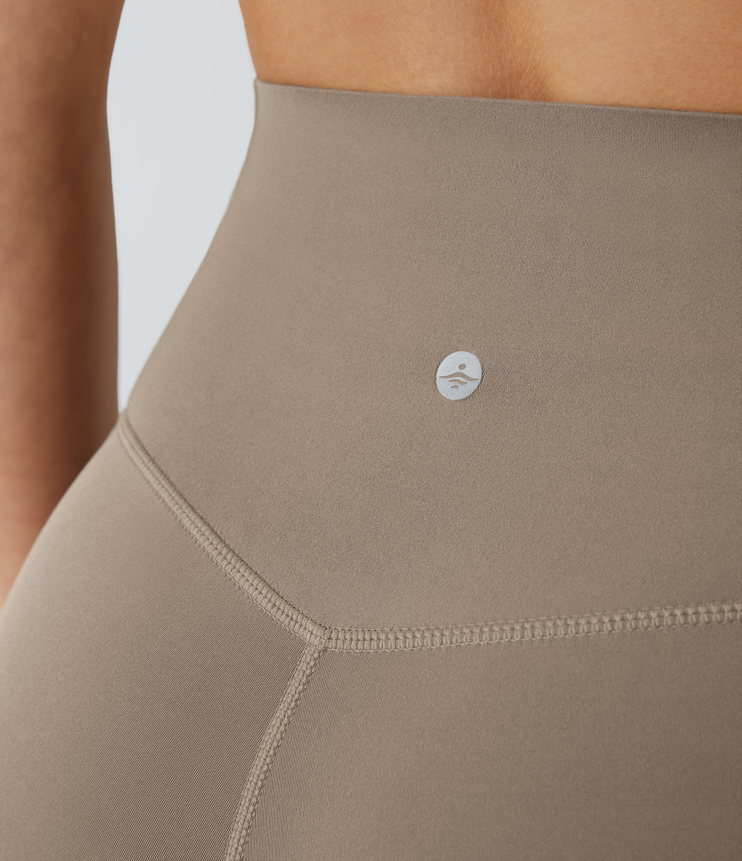 Halara High Waisted Side Pocket Shaping Training Capri Leggings  - Dawn Brown - M gym leggings leggings with pockets leggings with butt lift 