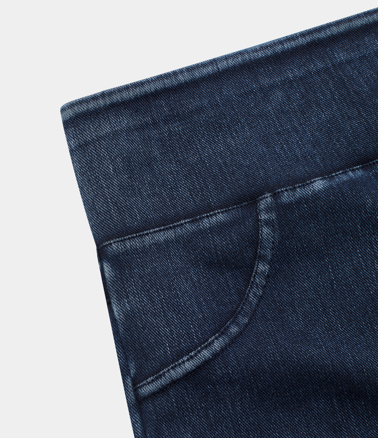 Halara HalaraMagicв„ў High Waisted Back Side Pocket Stretchy Knit Denim Casual Leggings  - Moonlit Ocean - M 