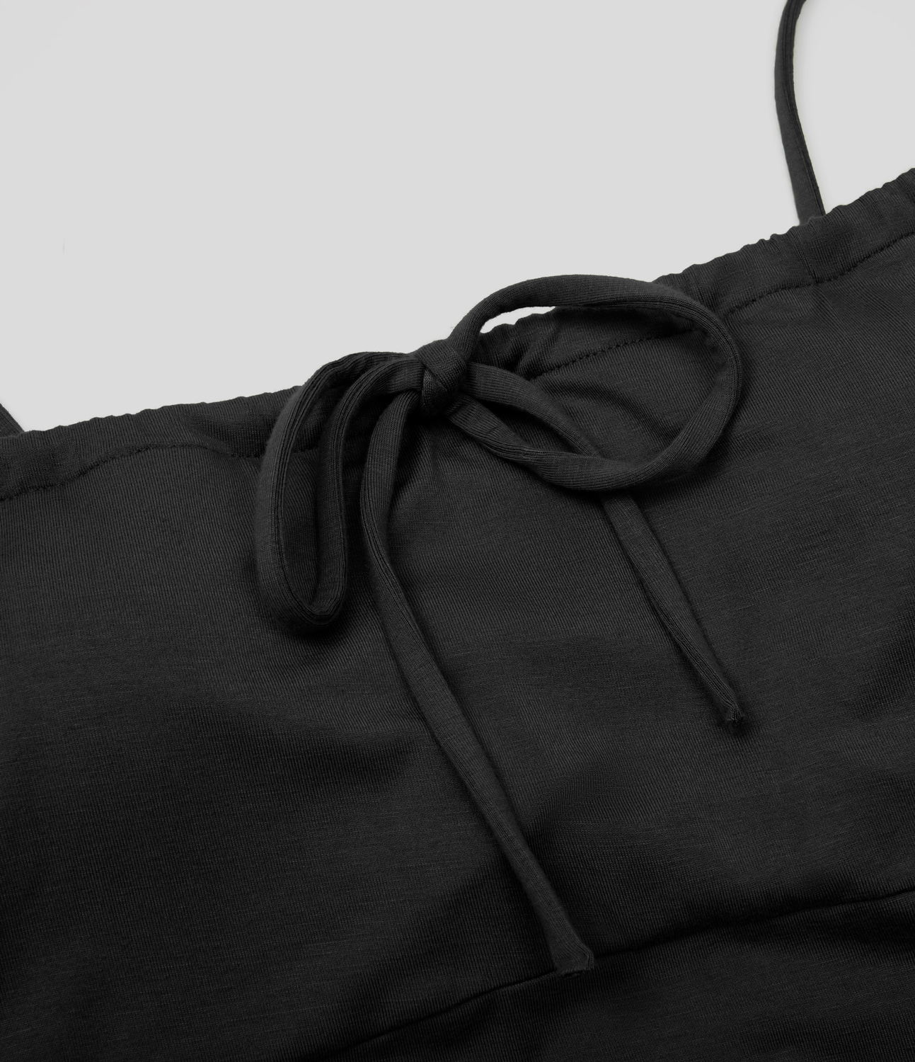 Halara Drawstring Backless Twisted High Split Slip Maxi Casual Dress Casual Dress - Black - L slip dress beach dress ruched dress 