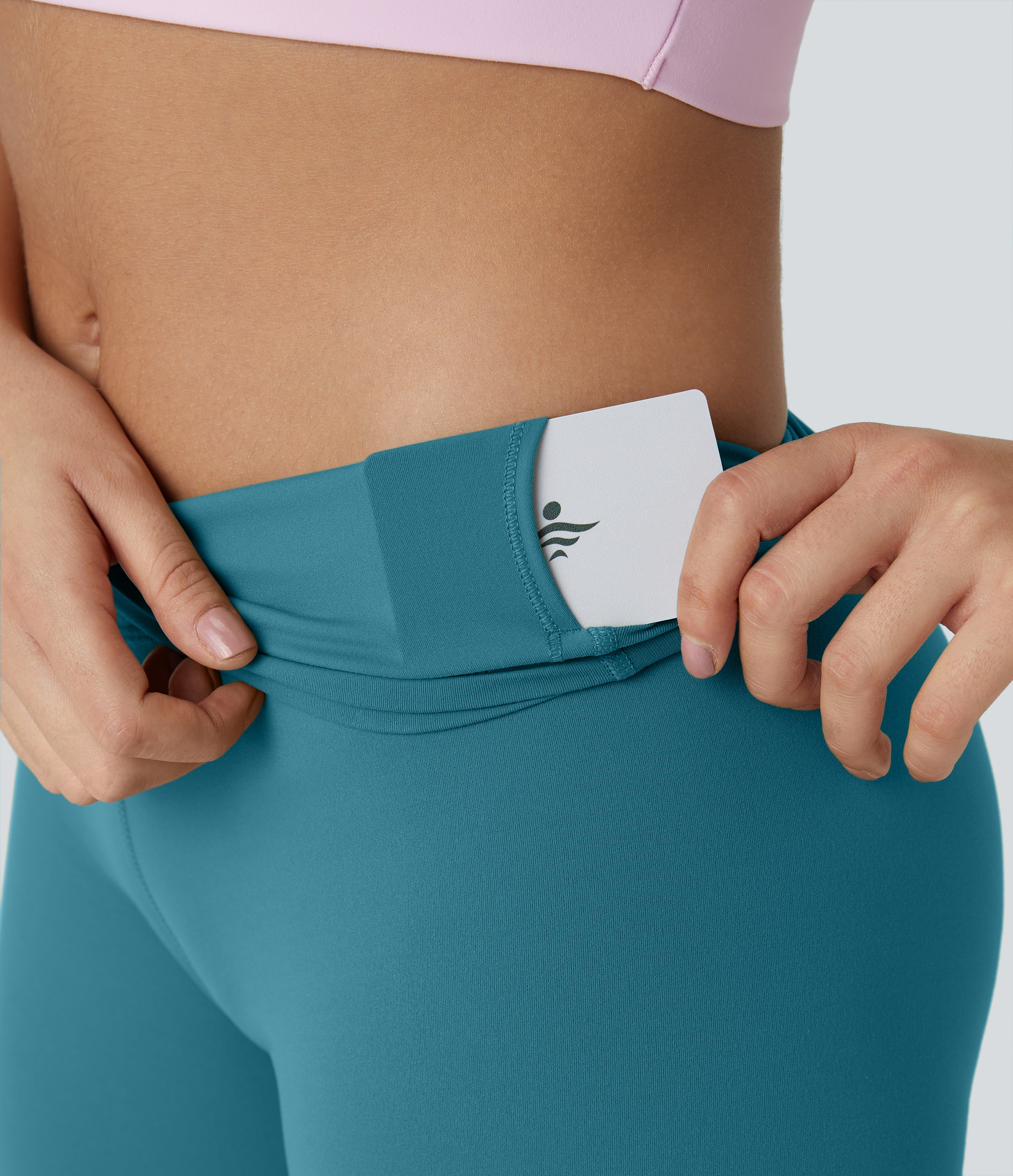 Halara High Waisted Biker Shorts  - Electric Kiss - Teal - L biker shorts women black biker shorts womens biker shorts white biker shorts 