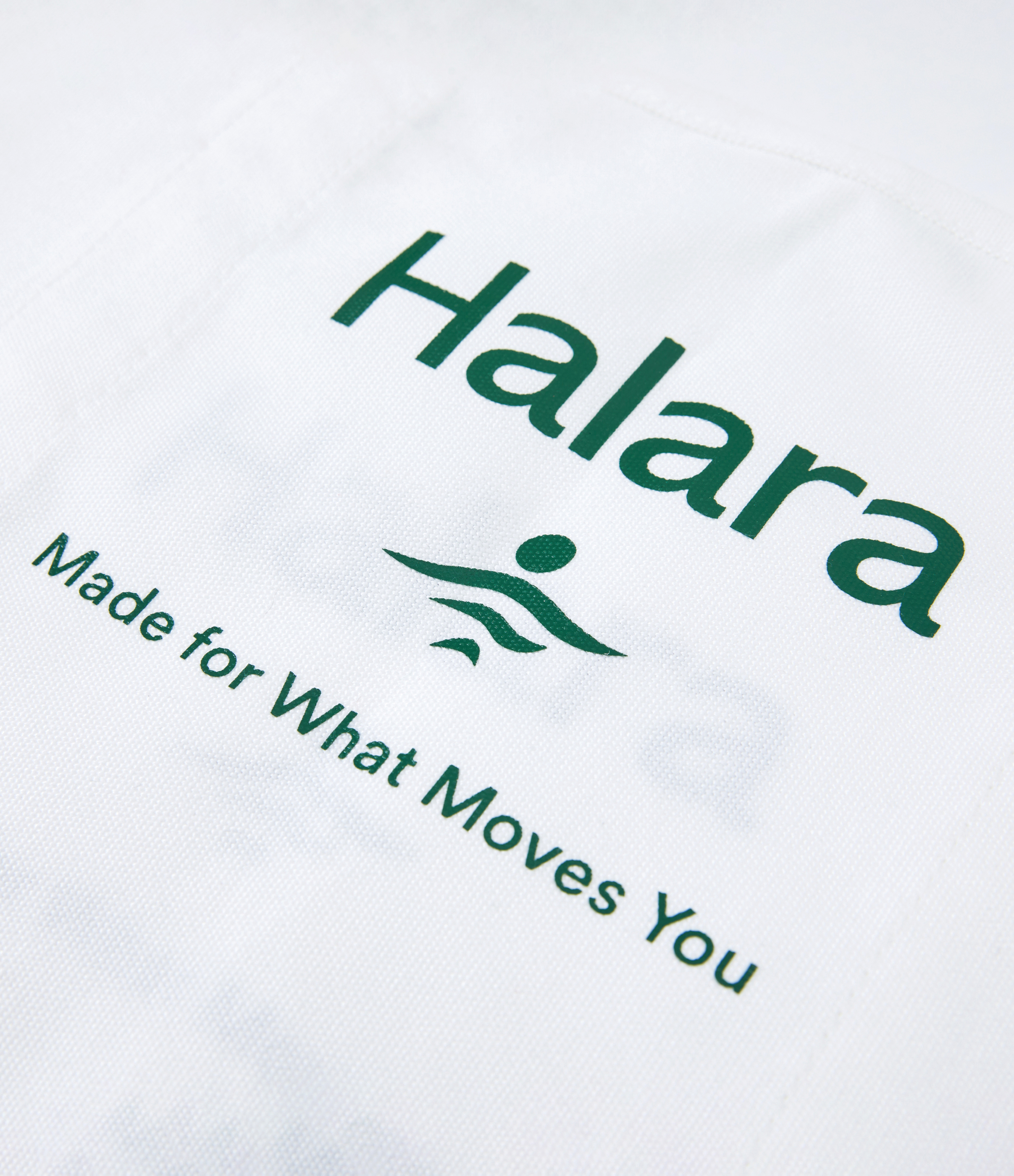 Blanco Bolso mano lona estampado letra Halara / 2