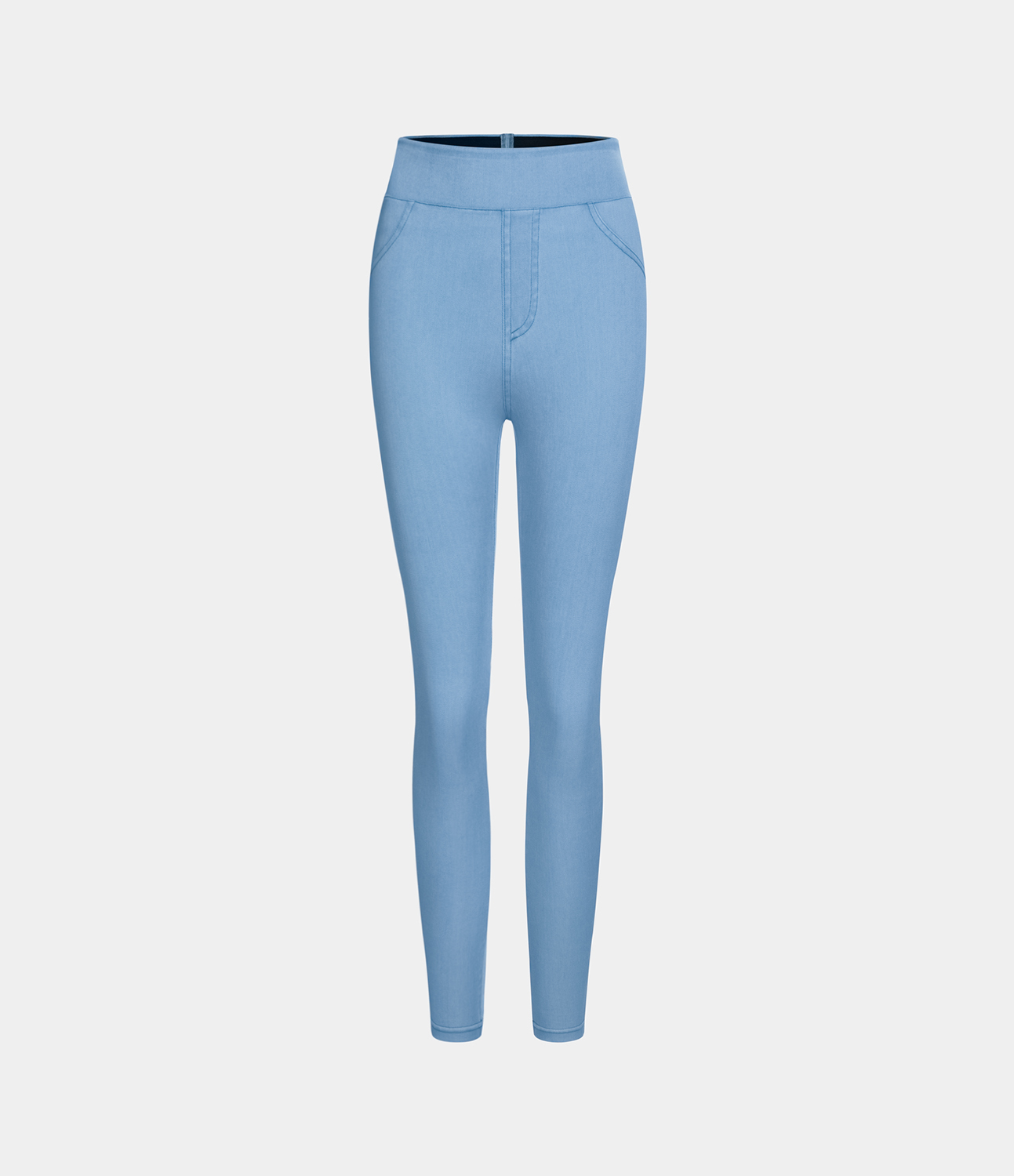 Halara HalaraMagicв„ў High Waisted Back Side Pocket Stretchy Knit Denim Casual Leggings  - Allure - XL 