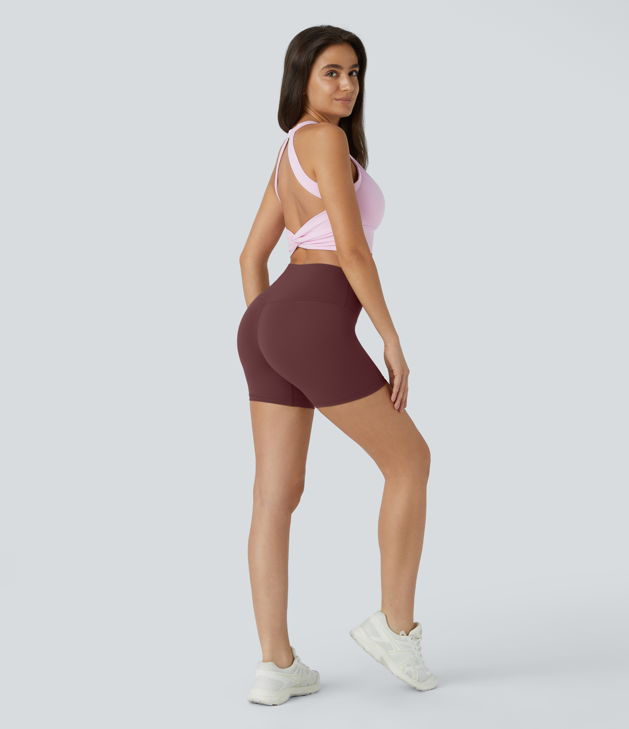 Halara High Waisted Biker Shorts  - Love Bite - Burgundy - XL biker shorts women black biker shorts womens biker shorts white biker shorts 