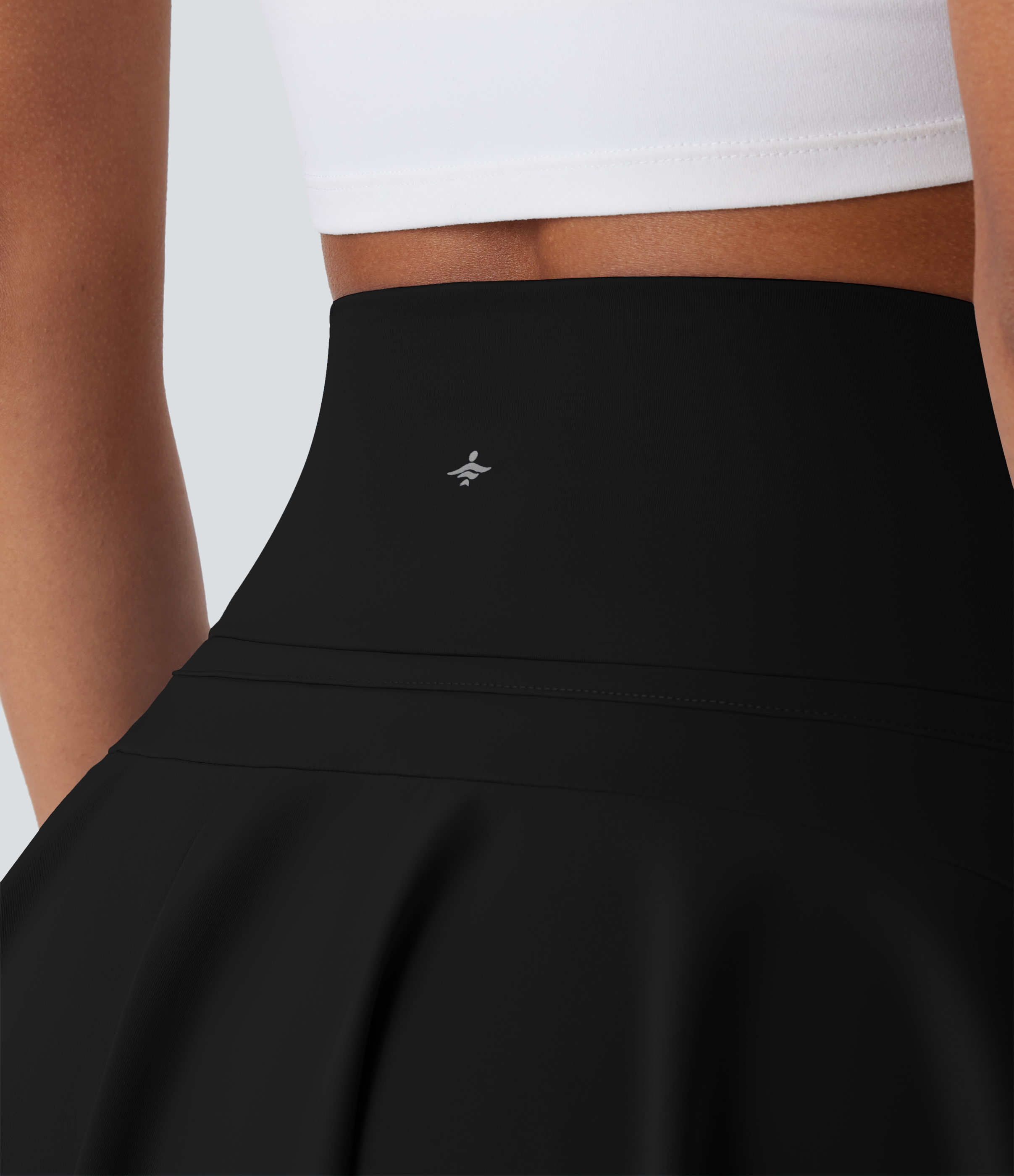 Halara Softlyzeroв„ў QuickDry SoCinched High Waisted Tummy Control Drawstring 2-in-1 Side Pocket Mini Quick Dry Tennis Skirt  - Black - XS(regular) 