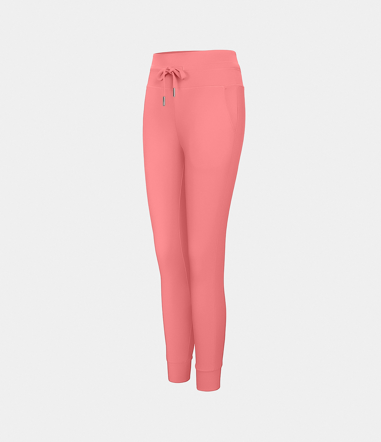 Halara Cloudfulв„ў Air Fabric High Waisted Drawstring Side Pocket Plain Cool Touch Full Length Joggers  - Shell Pink - XL(petite) 