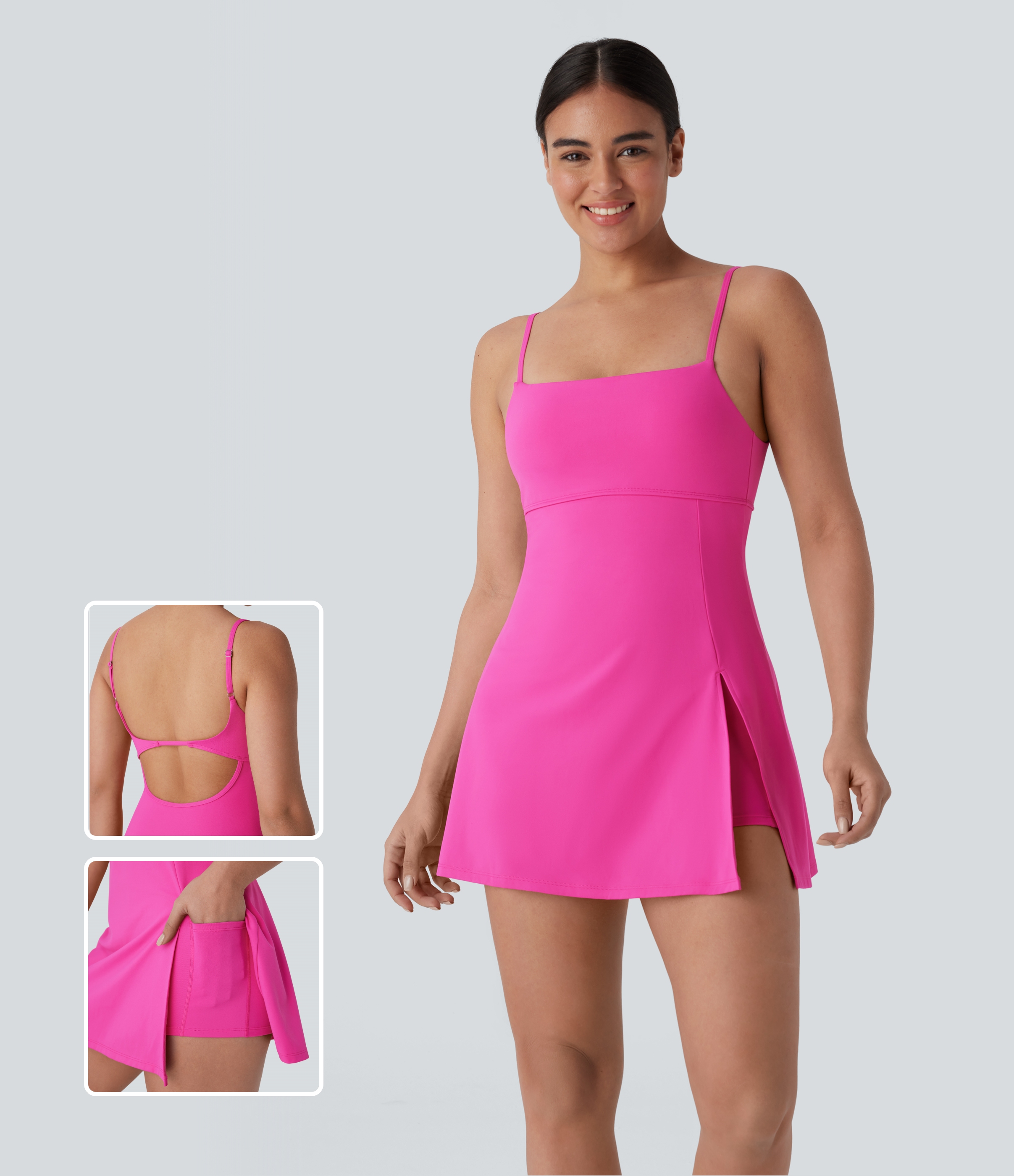 2-in-1 Pocket Mini Pickleball Active Slip Dress