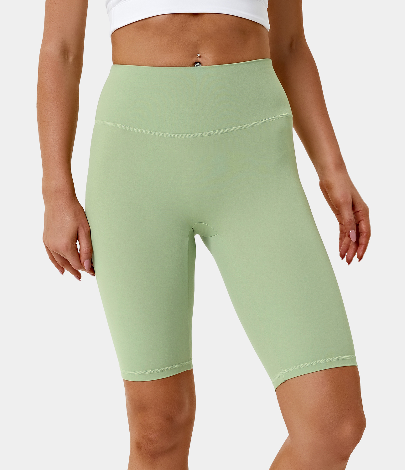 Women's High Waisted Ruched Butt Lifting Biker Shorts HALARA