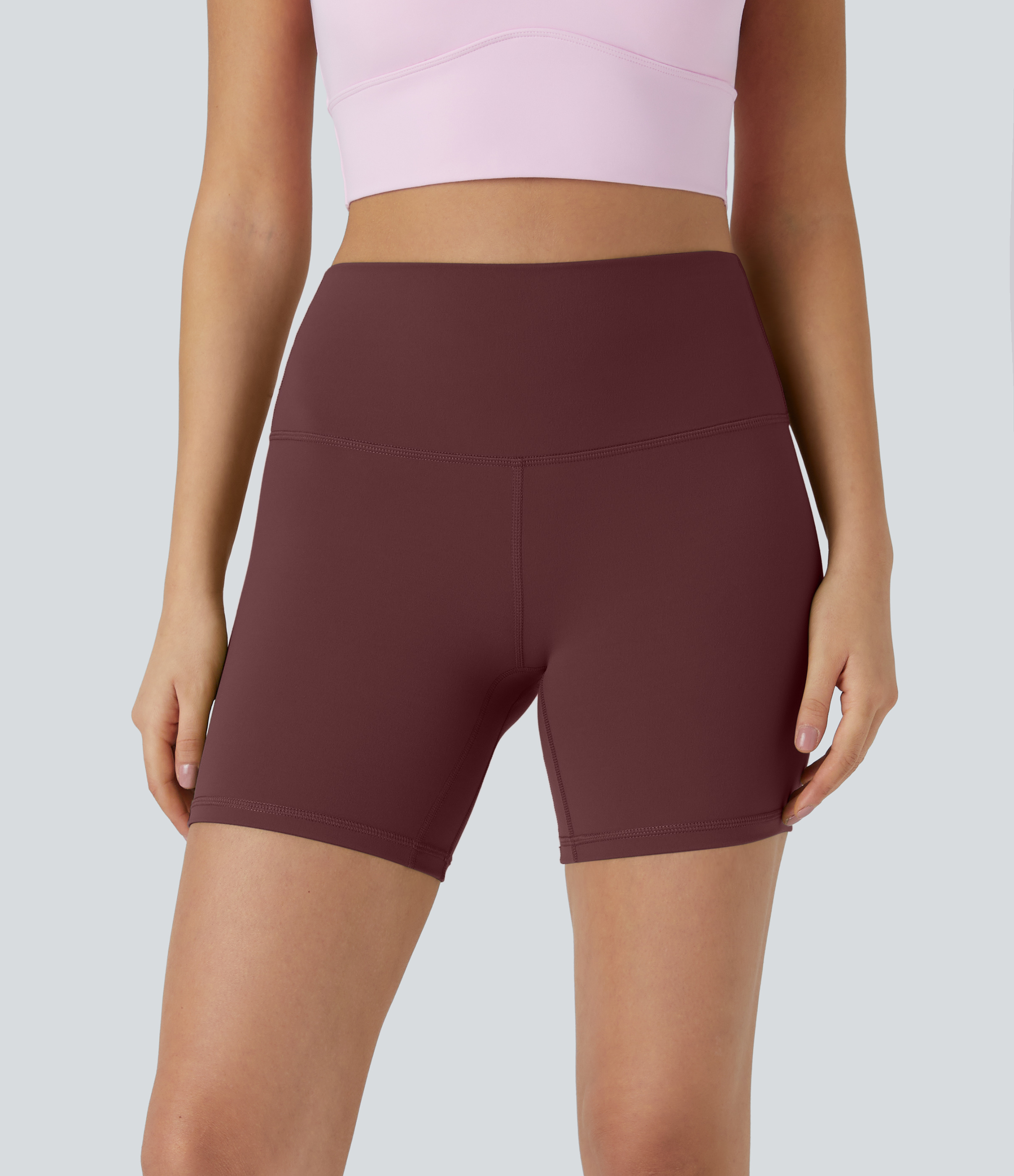 Halara High Waisted Biker Shorts  - Love Bite - Burgundy - XL biker shorts women black biker shorts womens biker shorts white biker shorts 