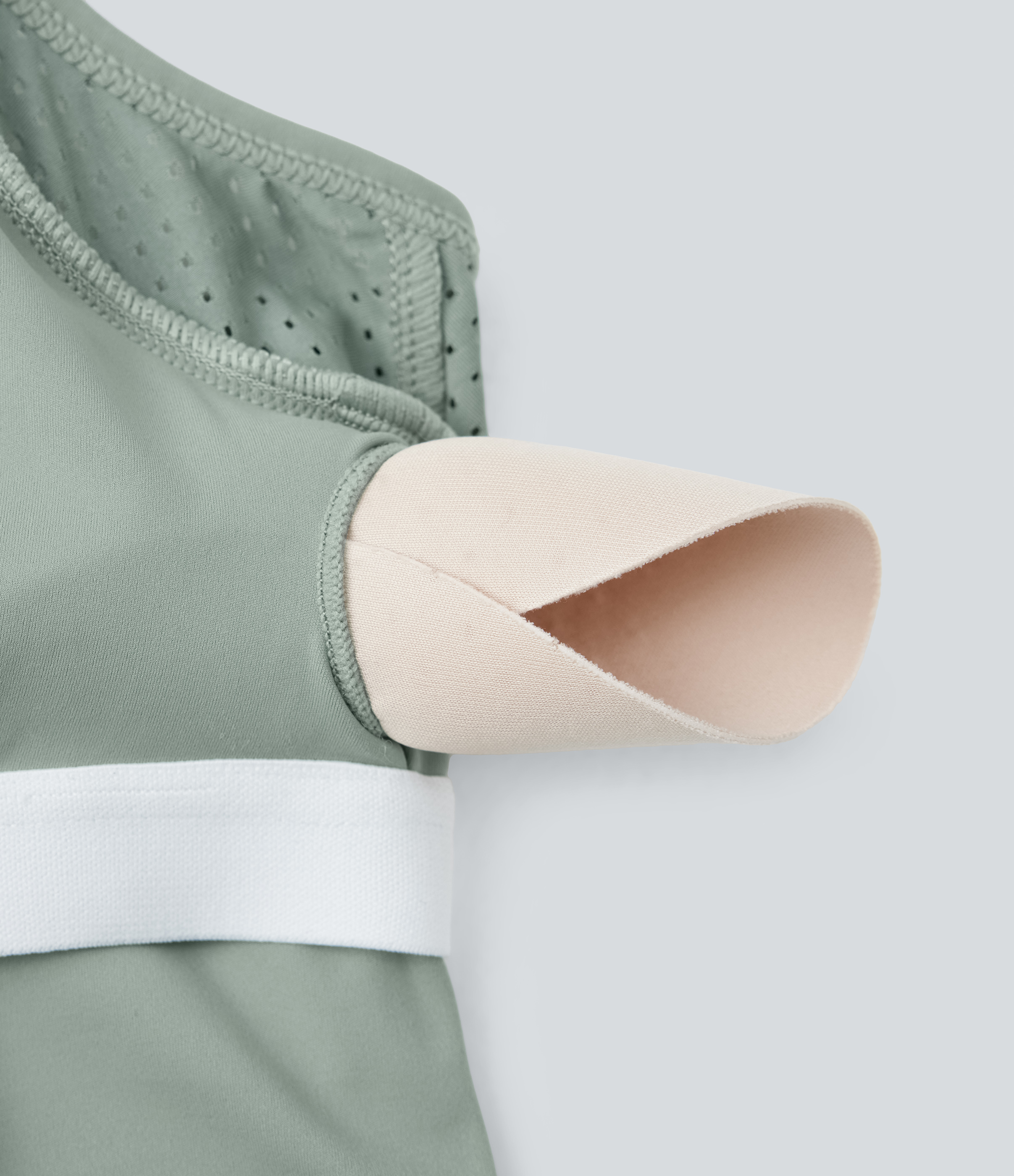 Halara Softlyzeroв„ў Airy Backless Crisscross 2-Piece Side Pocket Cool Touch Mini Yoga Active Dress-UPF50+ Workout Dress - Basil Green - M 