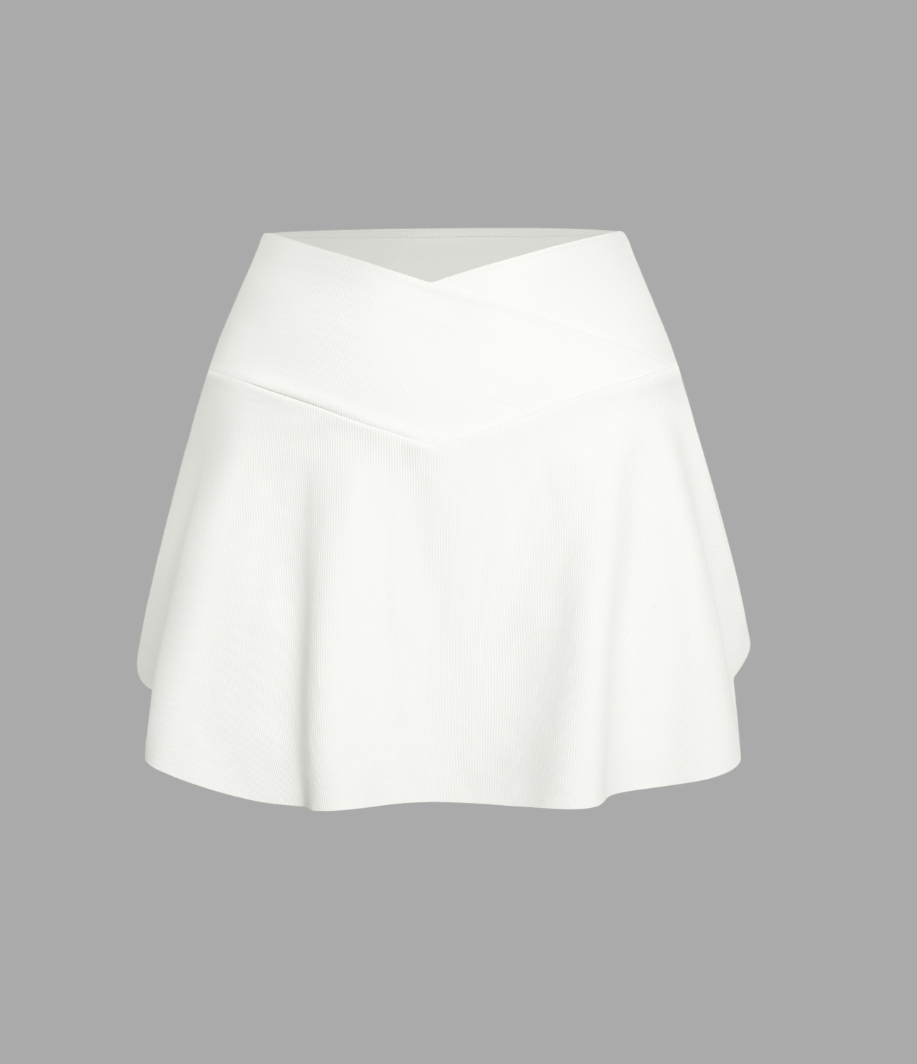 Halara PatitoffВ® Flow Pet Hair Resistant Crossover Side Pocket 2-in-1 Activity Skirt-Lucid  - White - M midi skirt a line skirt golfing skirt 